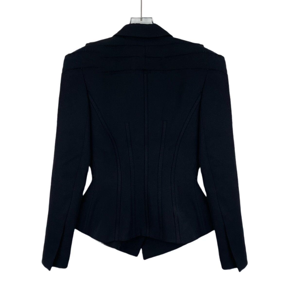 Balmain Balmain Black Wool Lapel Blazer Size S / US 4 / IT 40 - 2 Thumbnail