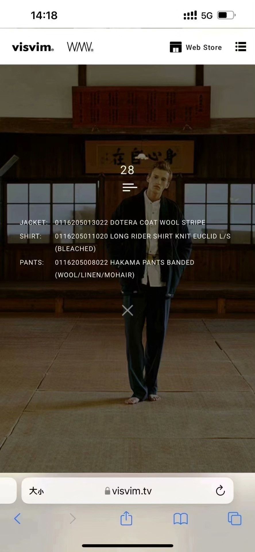 Visvim visvim 16AW Dotera Wool Stripe Coat Size US M / EU 48-50 / 2 - 8 Thumbnail