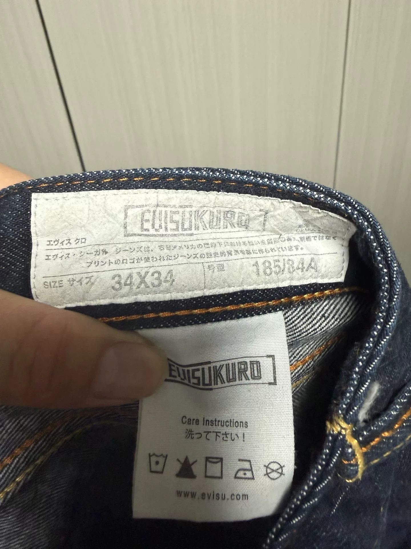 Evisu Evisu Denim Orange Denim Jeans 34 Men Size US 34 / EU 50 - 5 Thumbnail