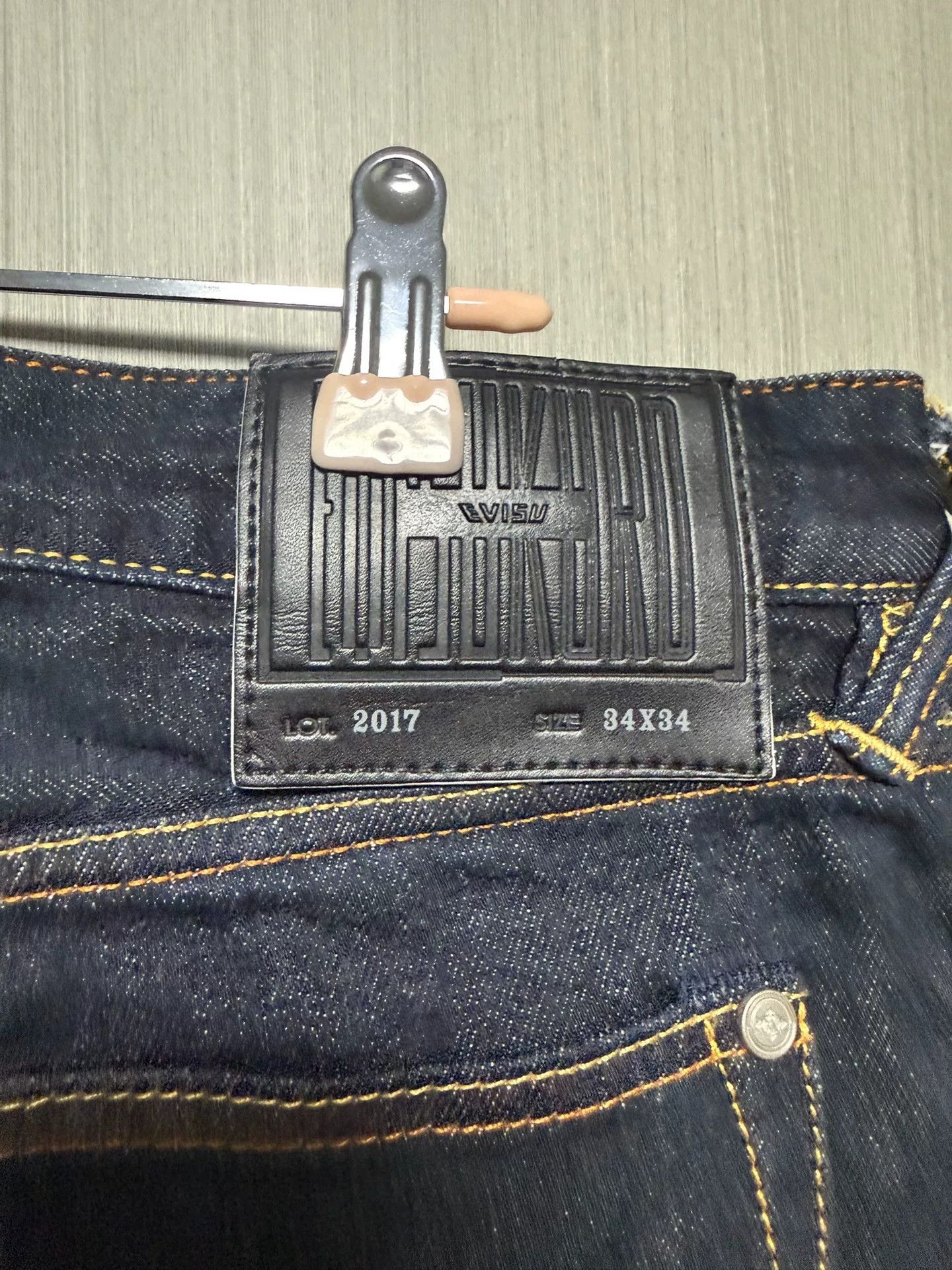 Evisu Evisu Denim Orange Denim Jeans 34 Men Size US 34 / EU 50 - 3 Thumbnail