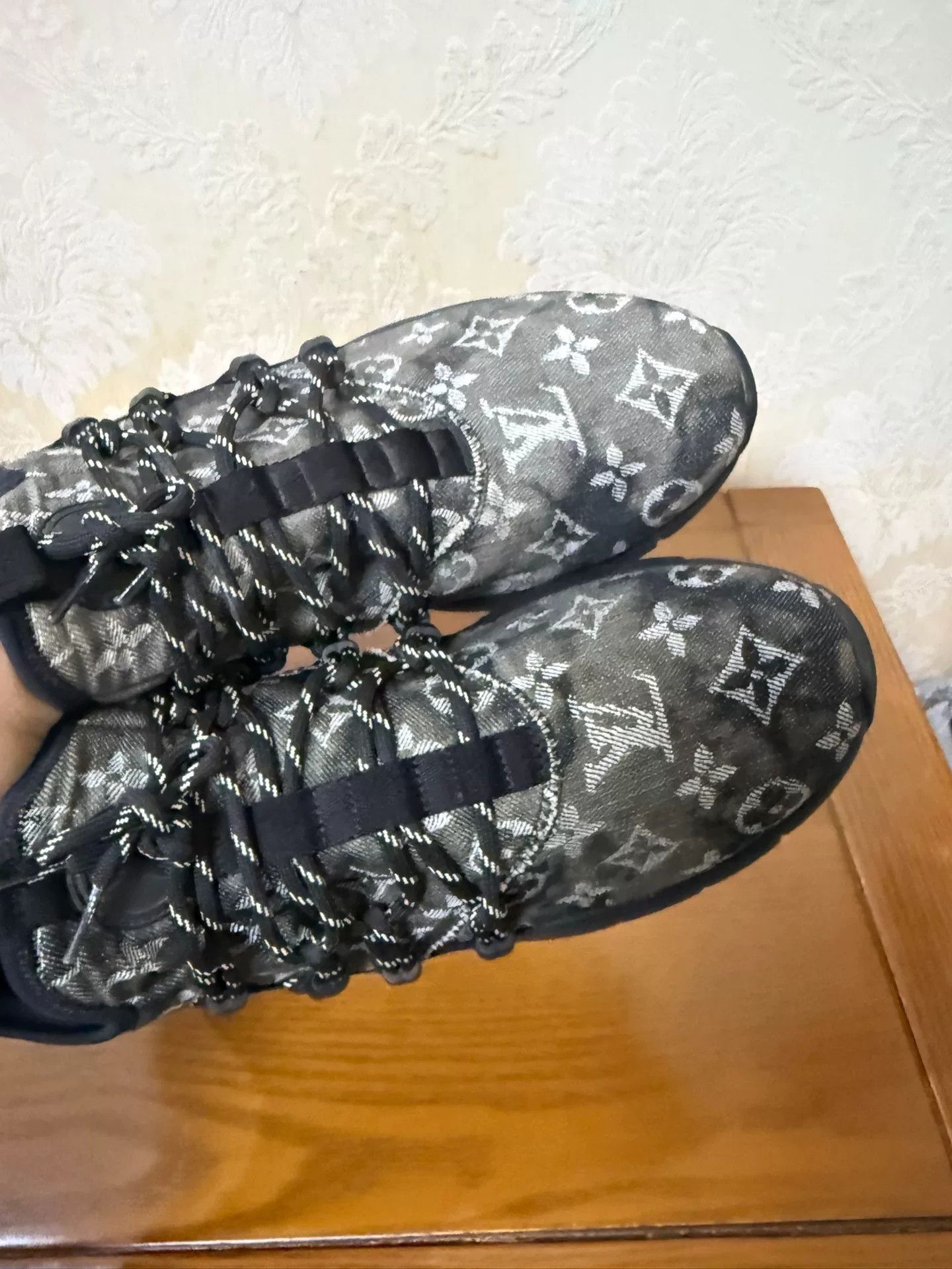 Louis Vuitton Louis Vuitton Denim Orange Lowtop Sneakers 41 Men Size US 8.5 / EU 41-42 - 5 Thumbnail