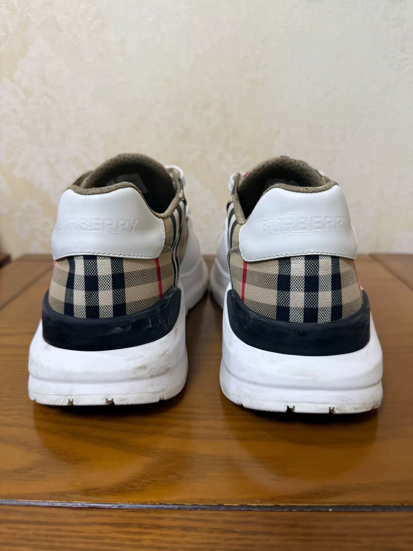 Burberry Burberry Cotton Plaid Multi Lowtop Sneakers 43 Men Size US 10 / EU 43 - 3 Thumbnail