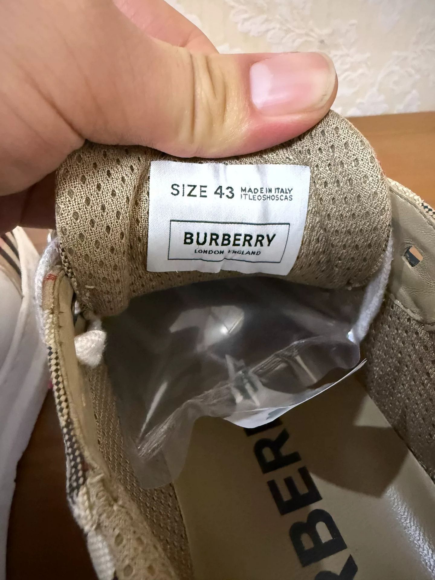 Burberry Burberry Cotton Plaid Multi Lowtop Sneakers 43 Men Size US 10 / EU 43 - 7 Thumbnail