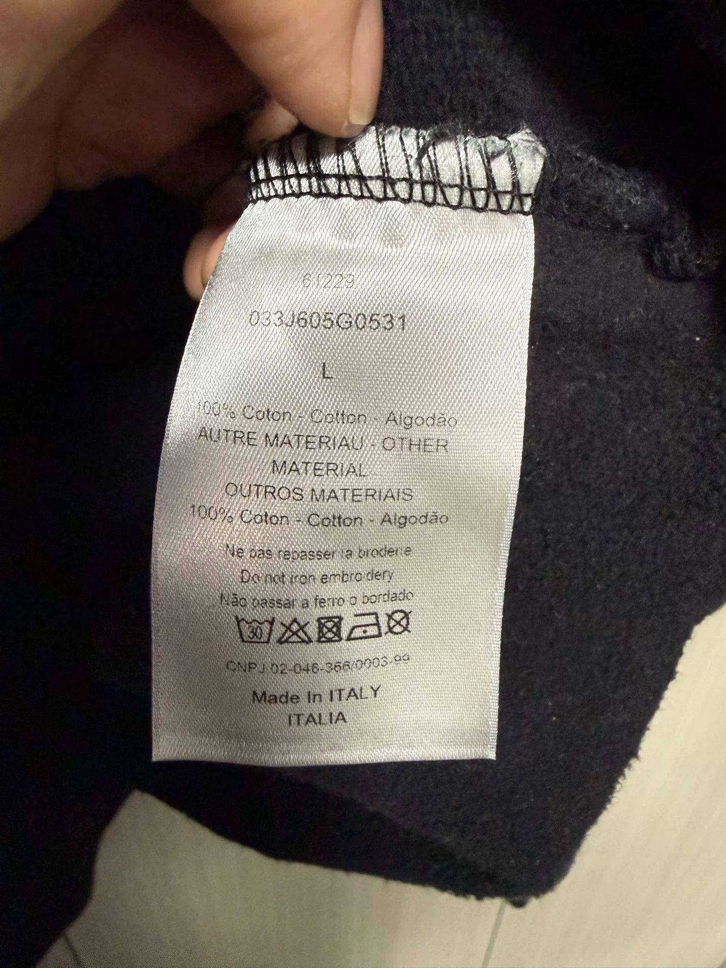 Dior Dior Black Hoodie l Men Size US L / EU 52-54 / 3 - 4 Thumbnail