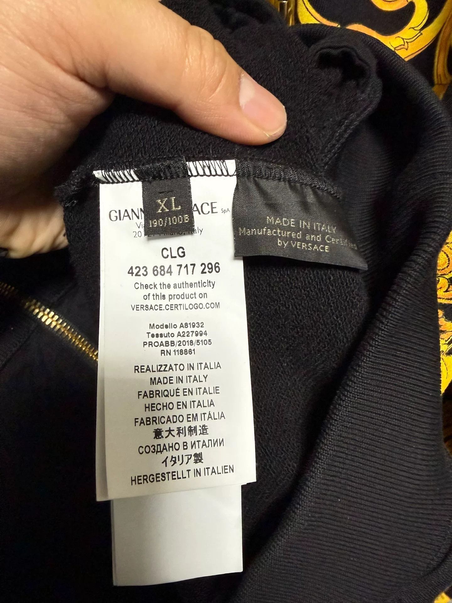 Versace Versace Hoodie xl Men Size US XL / EU 56 / 4 - 5 Thumbnail
