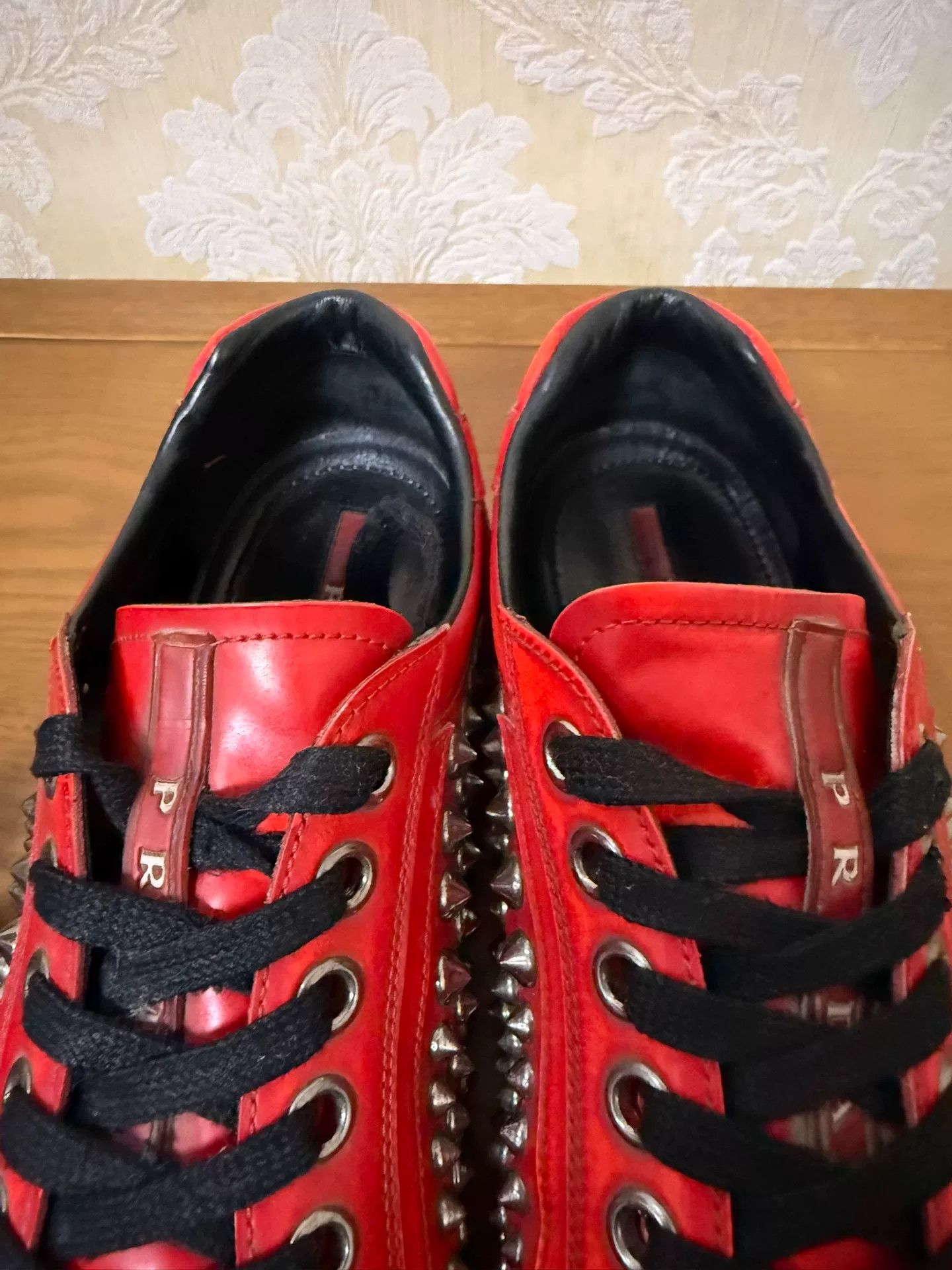 Prada Prada Red Lowtop Sneakers 43 Men Size US 10 / EU 43 - 6 Thumbnail