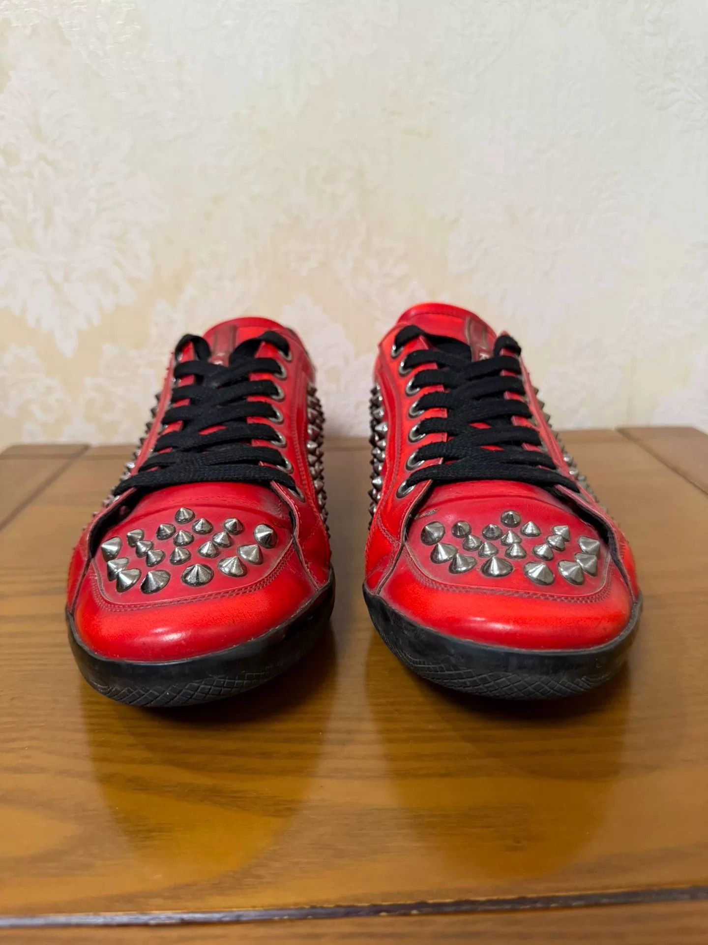 Prada Prada Red Lowtop Sneakers 43 Men Size US 10 / EU 43 - 2 Thumbnail