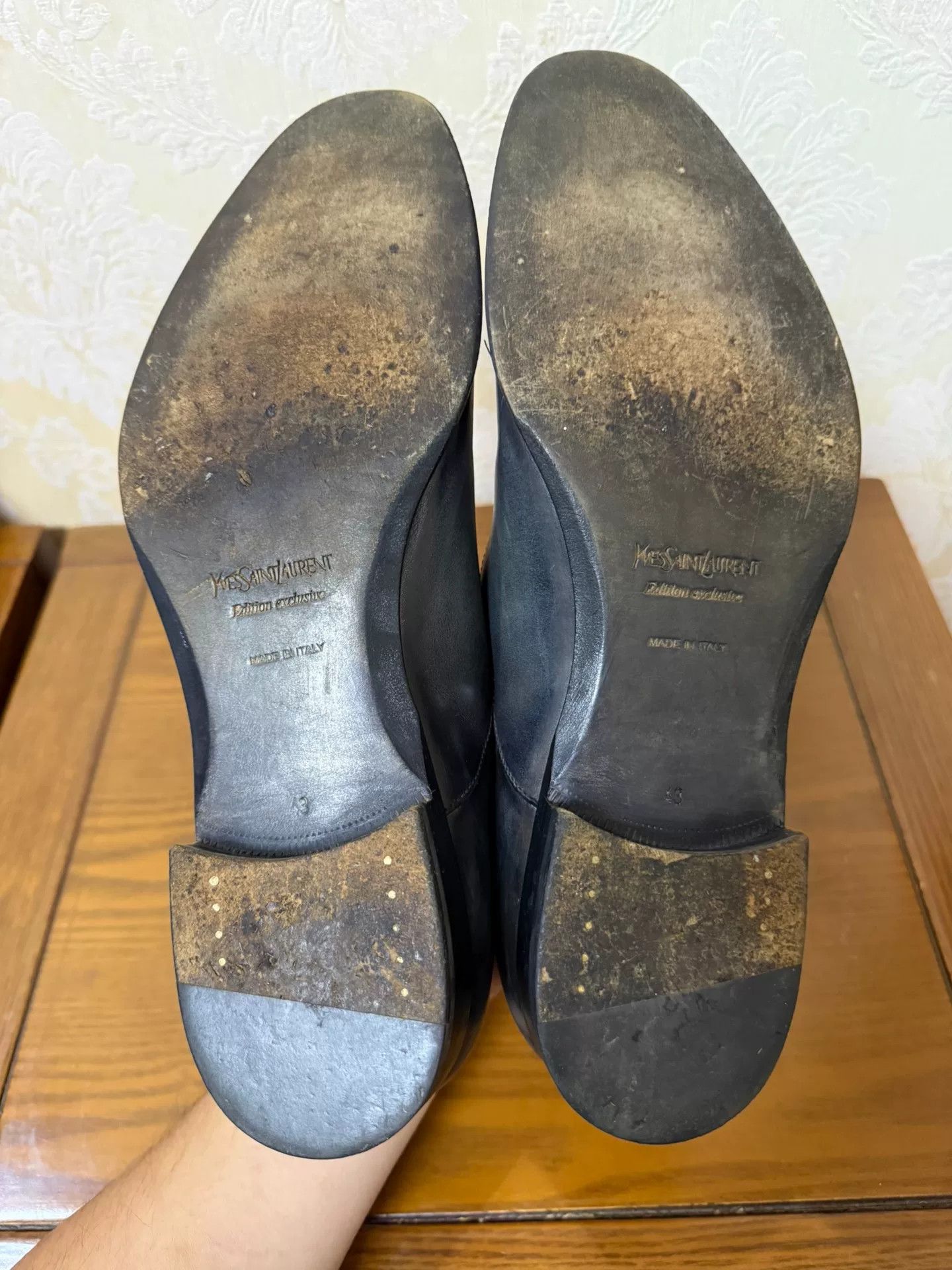 Saint Laurent Paris Saint Laurent Paris Formal Orange Leather Shoes 10 Men Size US 10 / EU 43 - 4 Thumbnail