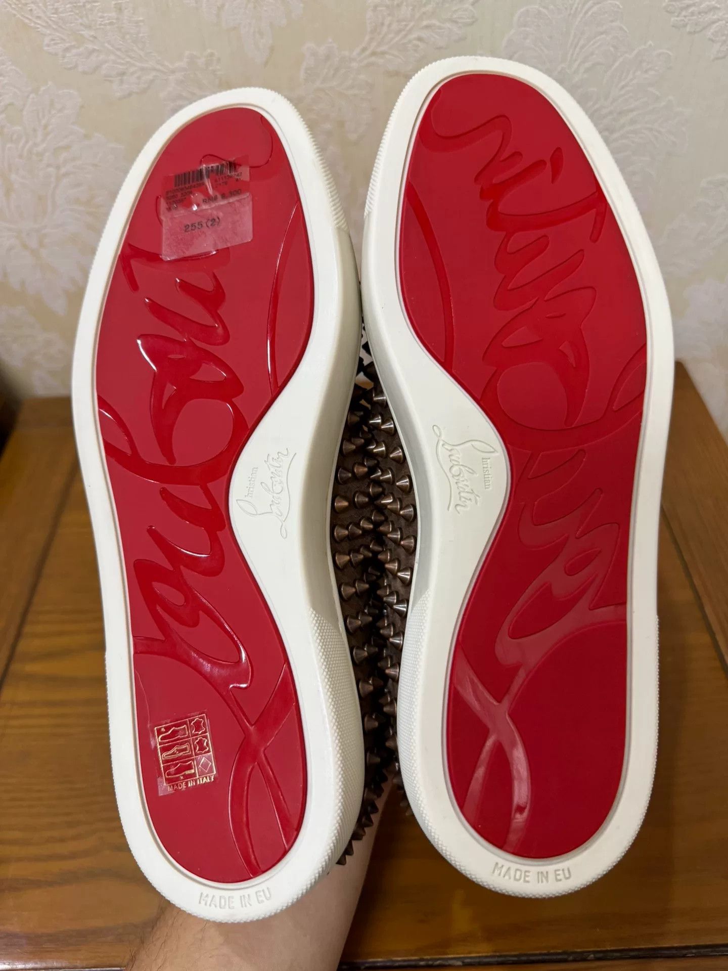 Christian Louboutin Christian Louboutin Suede Brown Lowtop Sneakers 8 Men Size US 8 / EU 41 - 4 Thumbnail