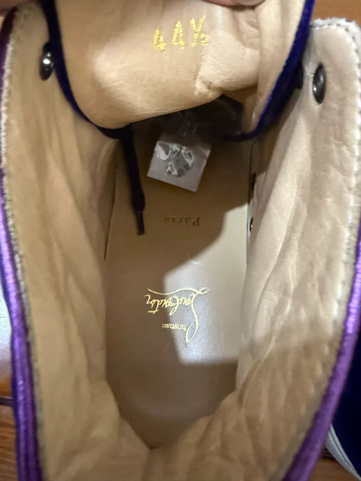 Christian Louboutin Christian Louboutin Casual Purple Hitop Sneakers 44.5 Men Size US 11 / EU 44 - 7 Thumbnail