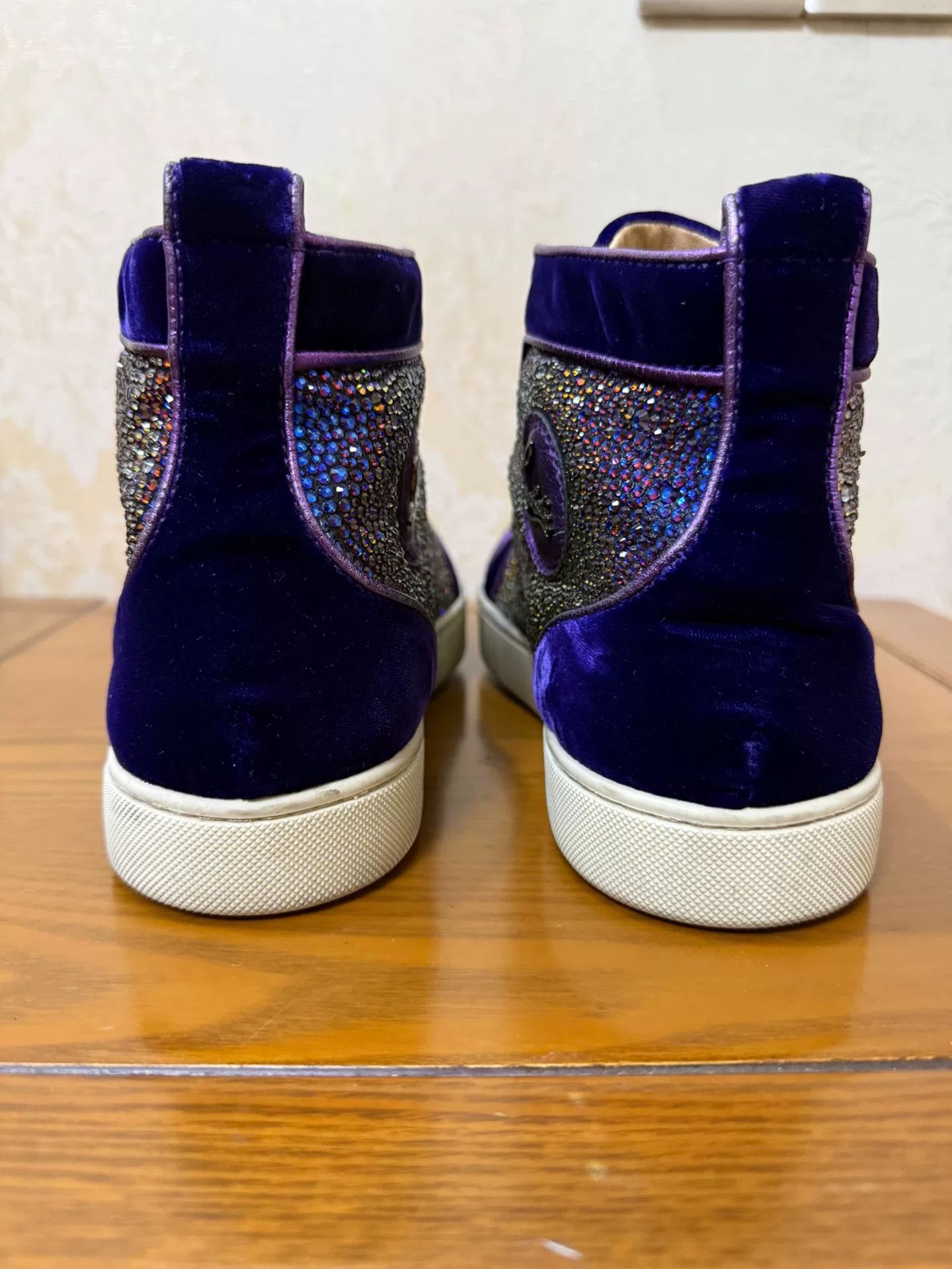 Christian Louboutin Christian Louboutin Casual Purple Hitop Sneakers 44.5 Men Size US 11 / EU 44 - 3 Thumbnail
