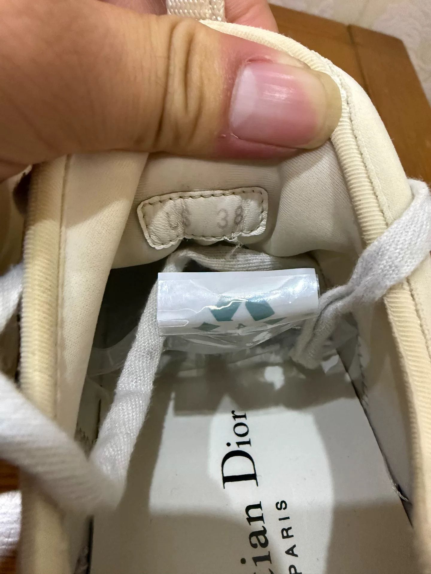 Dior Dior White Lowtop Sneakers us_8 Women Size US 8 / IT 38 - 5 Thumbnail