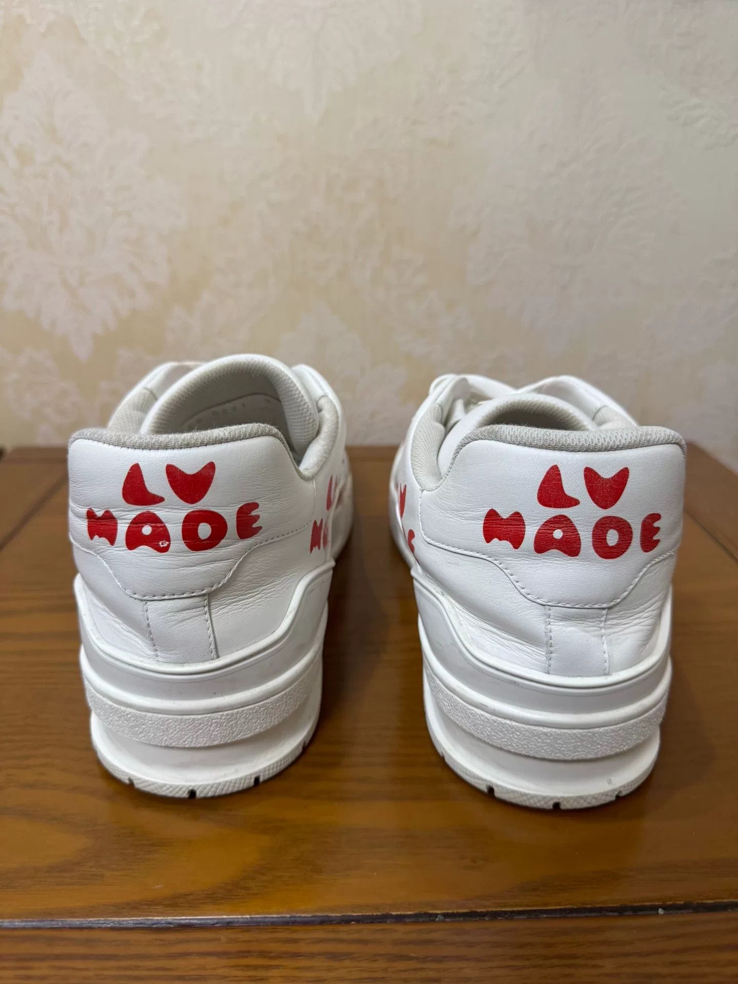 Louis Vuitton Louis Vuitton Collab Limited Red Lowtop Sneakers 43 Men Size US 10 / EU 43 - 3 Thumbnail