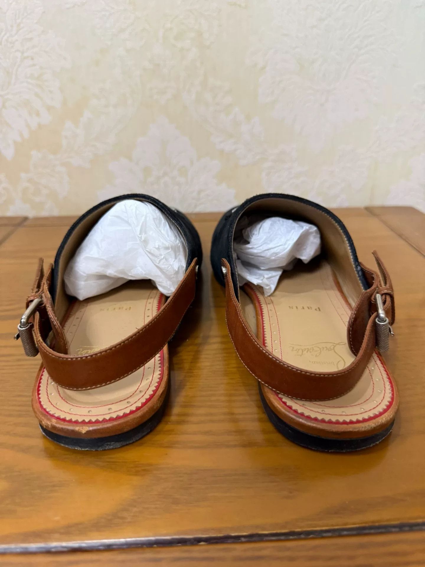 Christian Louboutin Christian Louboutin Embroidered Red Sandals 8 Men Size US 8 / EU 41 - 3 Thumbnail