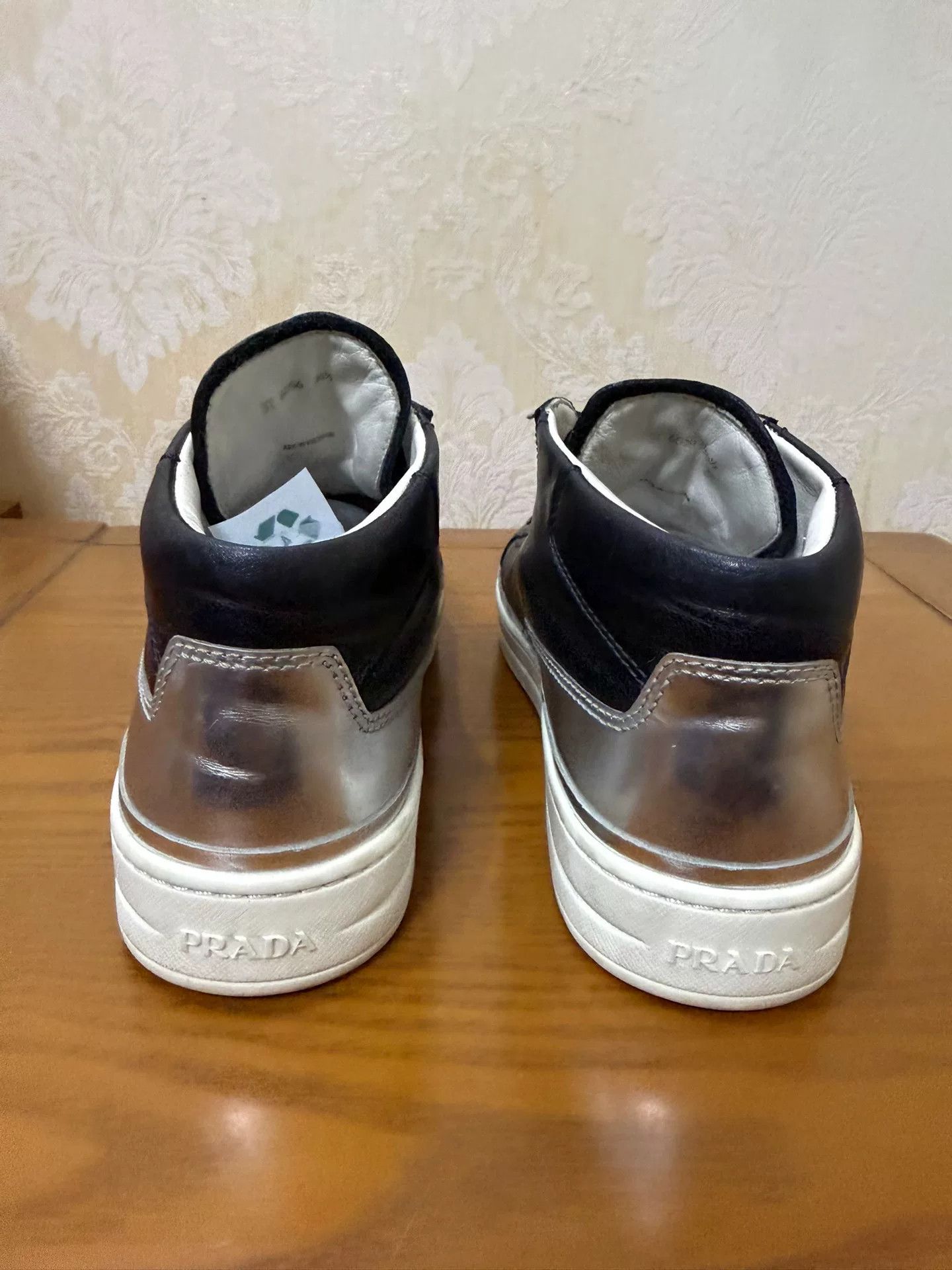Prada Prada Black Lowtop Sneakers us_6-5 Women Size US 6.5 / IT 36.5 - 3 Thumbnail