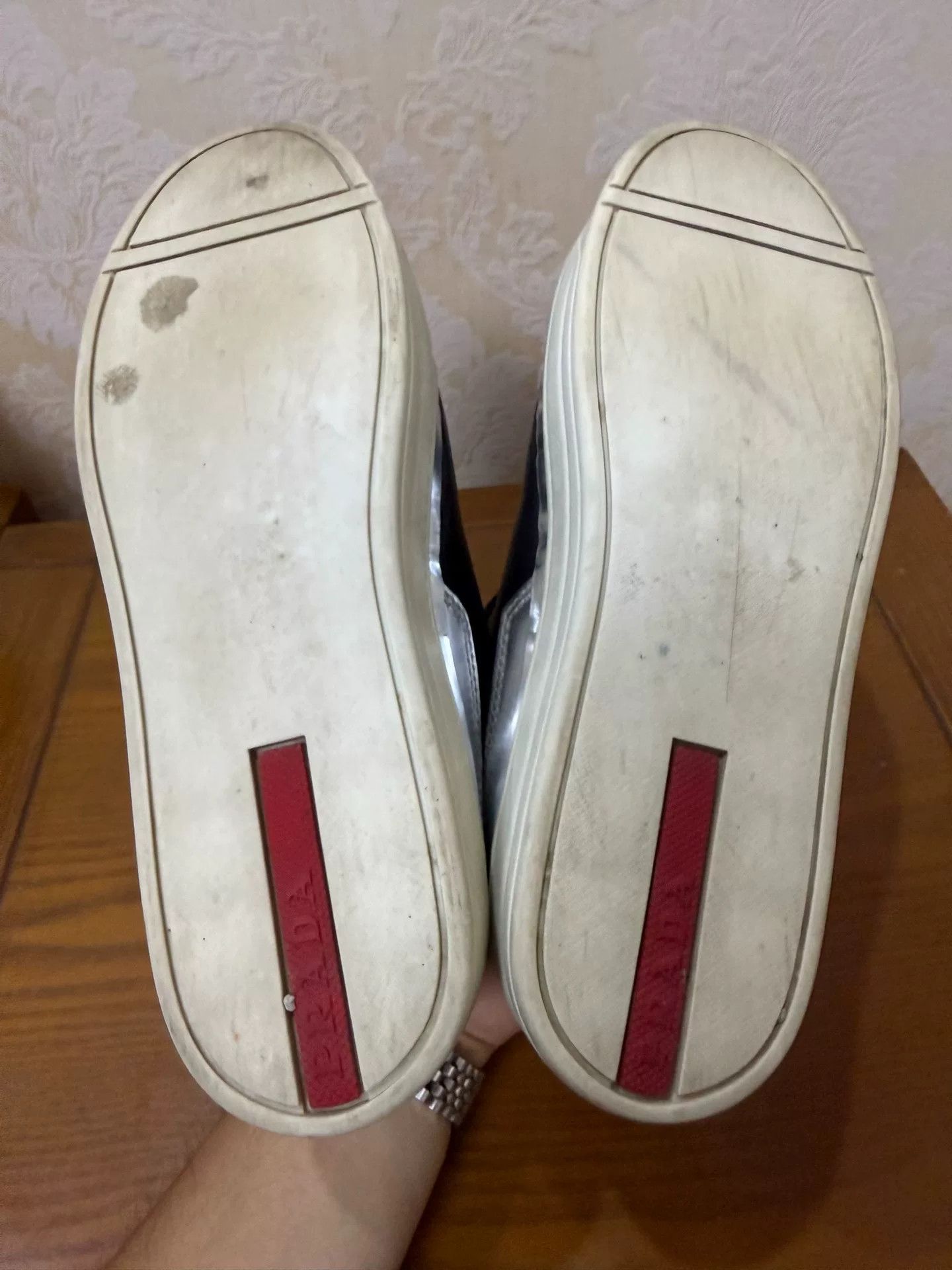 Prada Prada Black Lowtop Sneakers us_6-5 Women Size US 6.5 / IT 36.5 - 4 Thumbnail