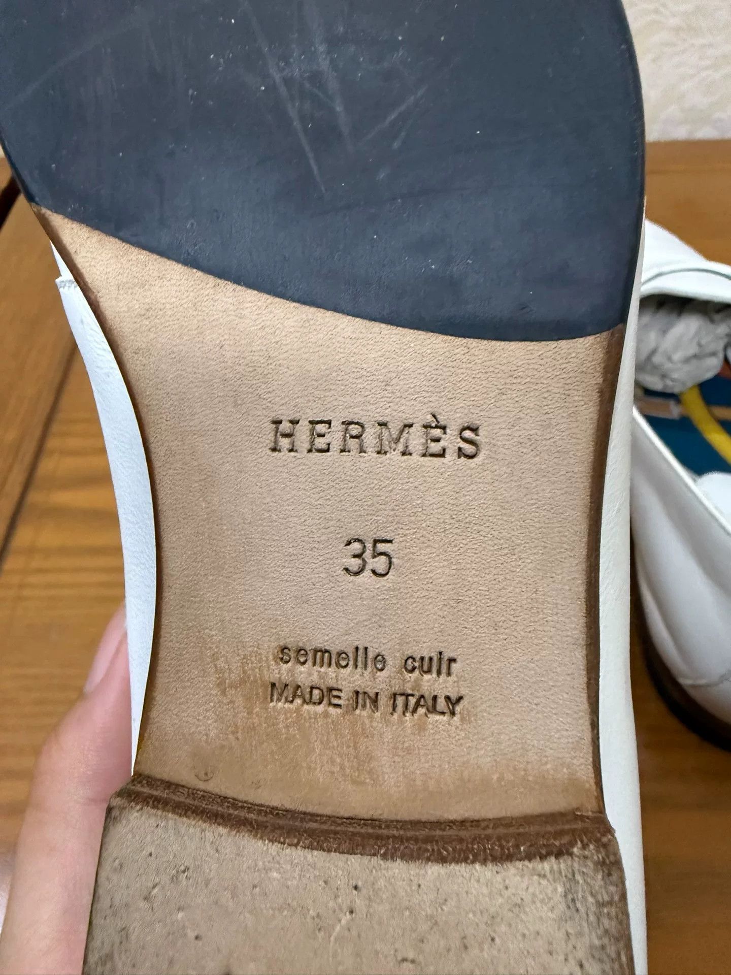 Hermes Hermes White Lowtop Sneakers us_5 Women Size US 5 / IT 35 - 5 Thumbnail