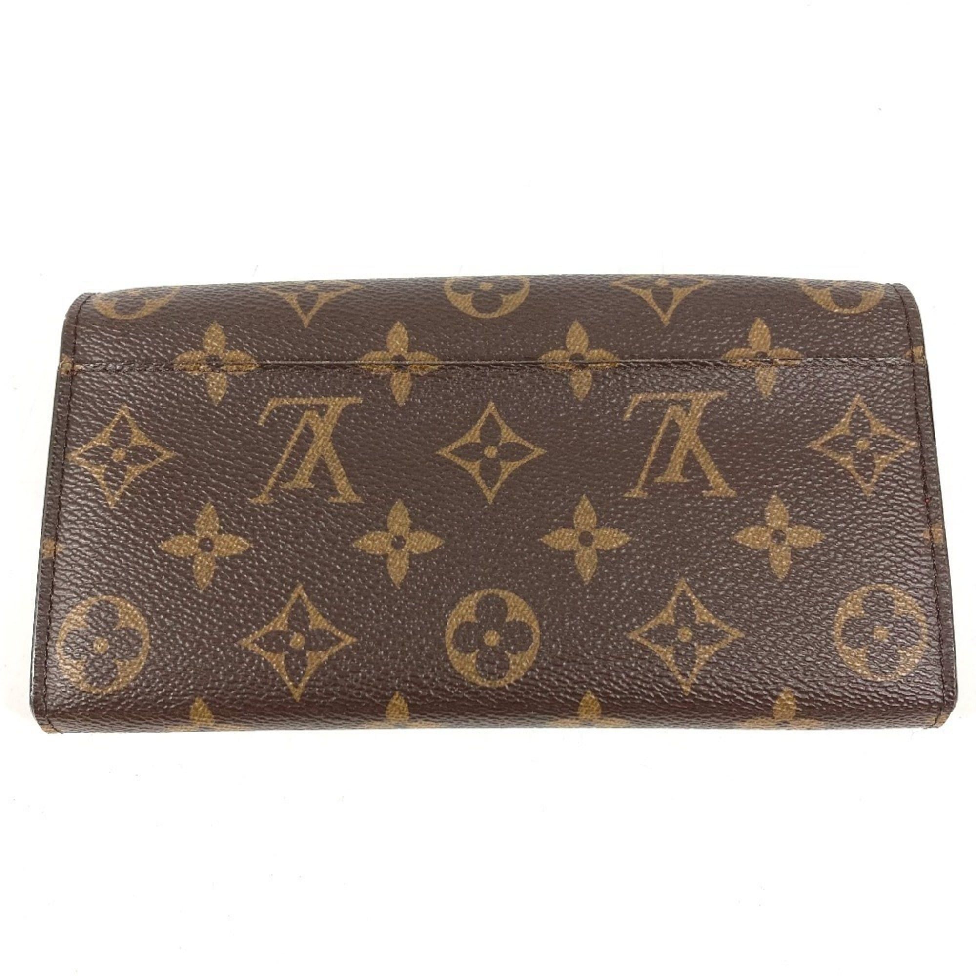 Louis Vuitton LOUIS VUITTON M62236 Monogram Portefeuille Sarah Bi-fold Long Wallet, Flap Canvas, Men's and Women's, Coquelicot Brown Size ONE SIZE - 2 Thumbnail
