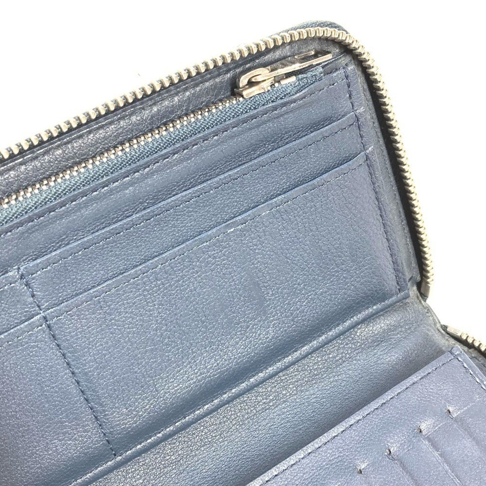 Louis Vuitton LOUIS VUITTON M58823 Zippy Wallet Vertical Round Zipper Long Wallet, Taurillon Leather, Men's/Women's, Navy Size ONE SIZE - 12 Thumbnail