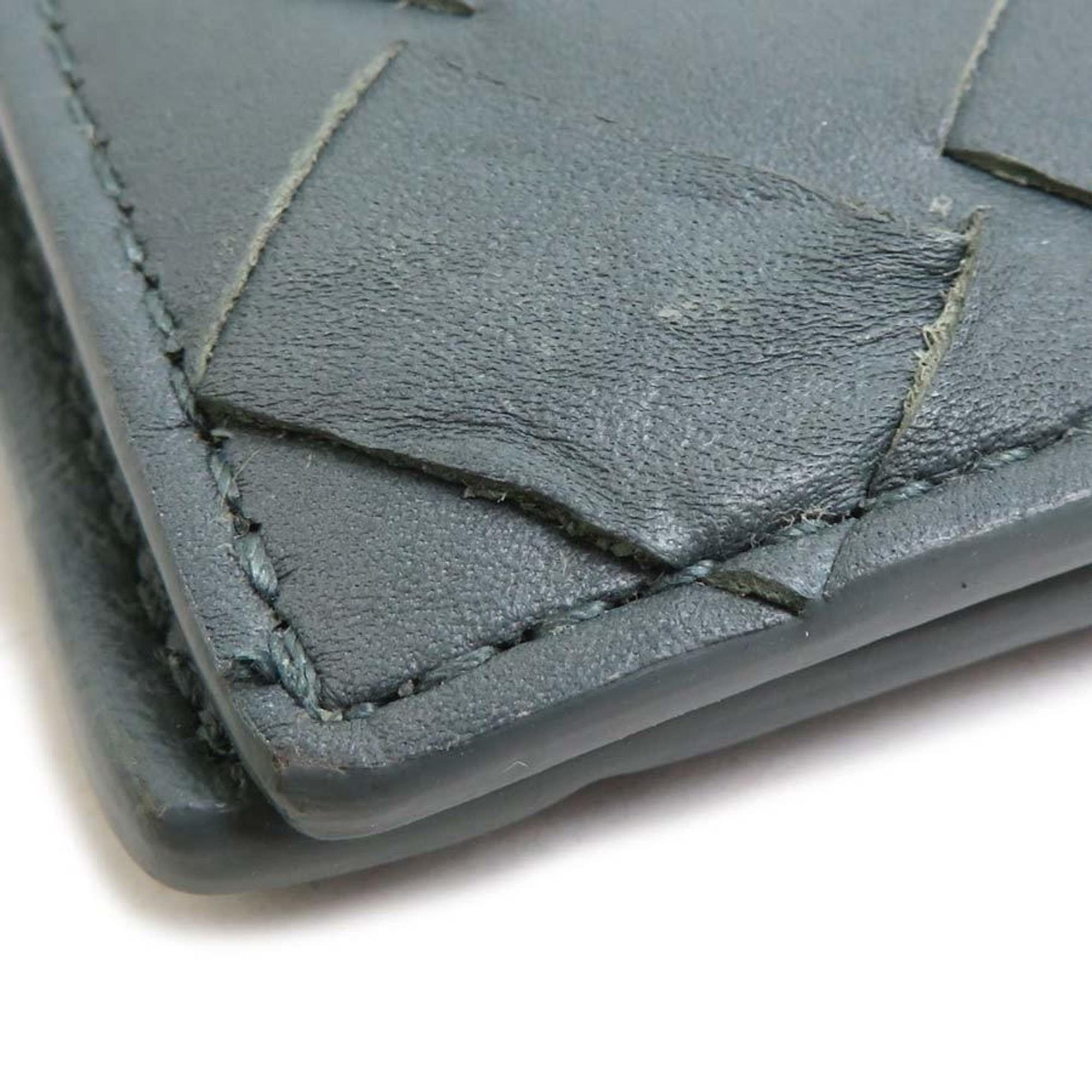 Bottega Veneta Bottega Veneta business card holder/card case, Intrecciato leather, gray, women's, free shipping, h32046k Size ONE SIZE - 6 Thumbnail