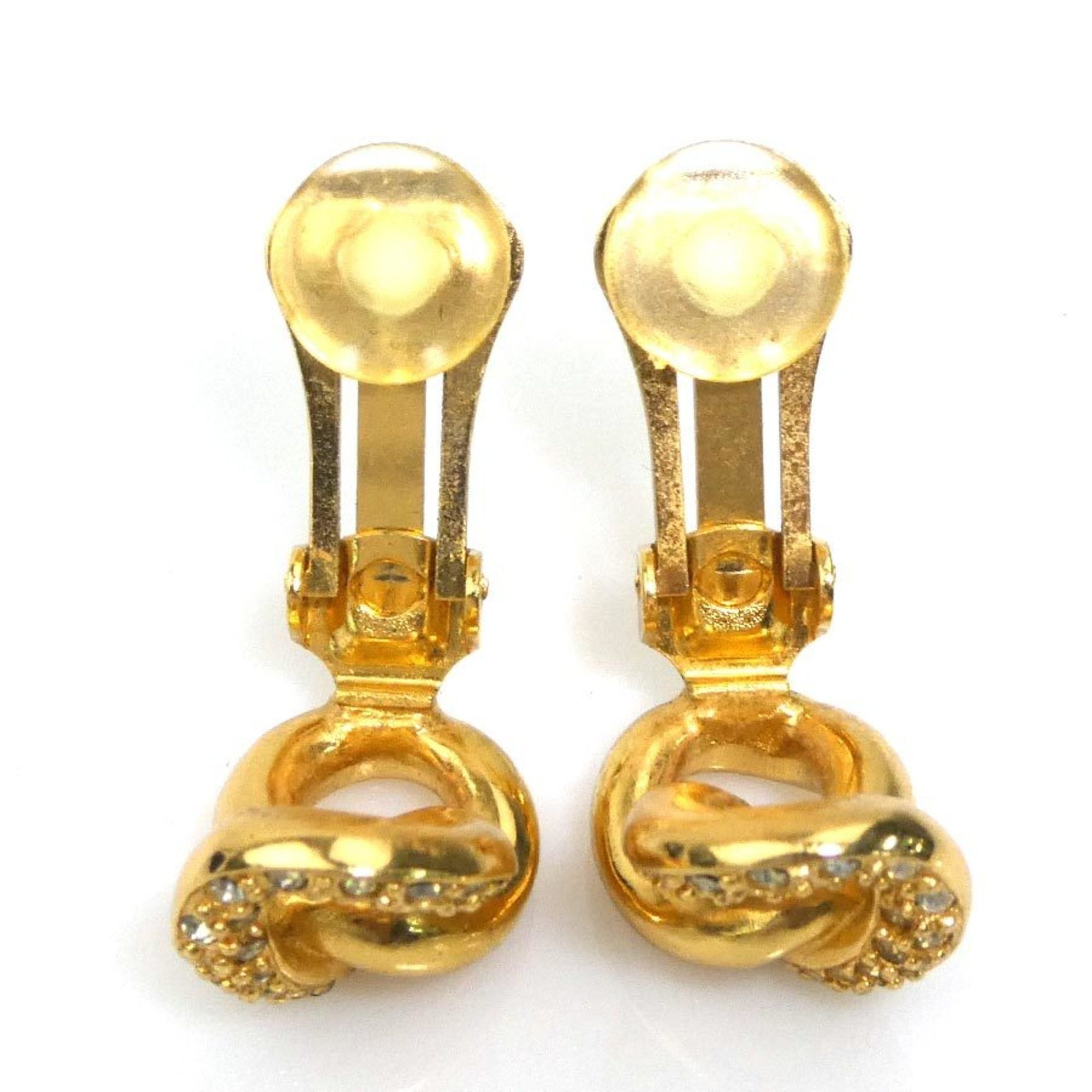 Dior Christian Dior Earrings, Metal, Gold, Women's, Free Shipping, h32057a Size ONE SIZE - 6 Thumbnail