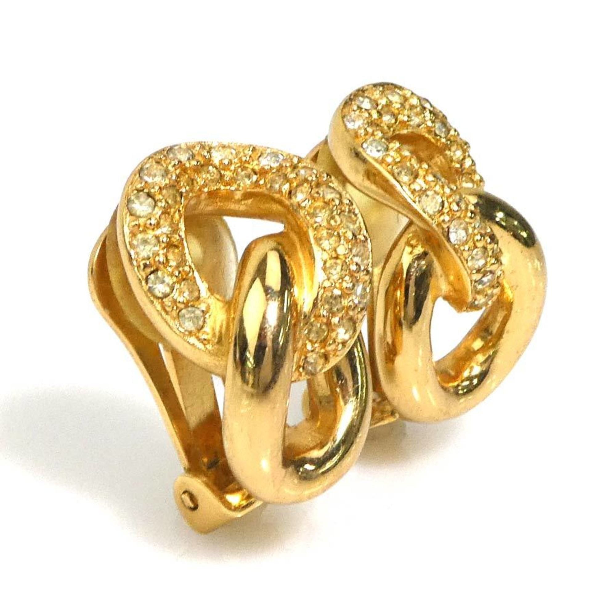 Dior Christian Dior Earrings, Metal, Gold, Women's, Free Shipping, h32057a Size ONE SIZE - 2 Thumbnail