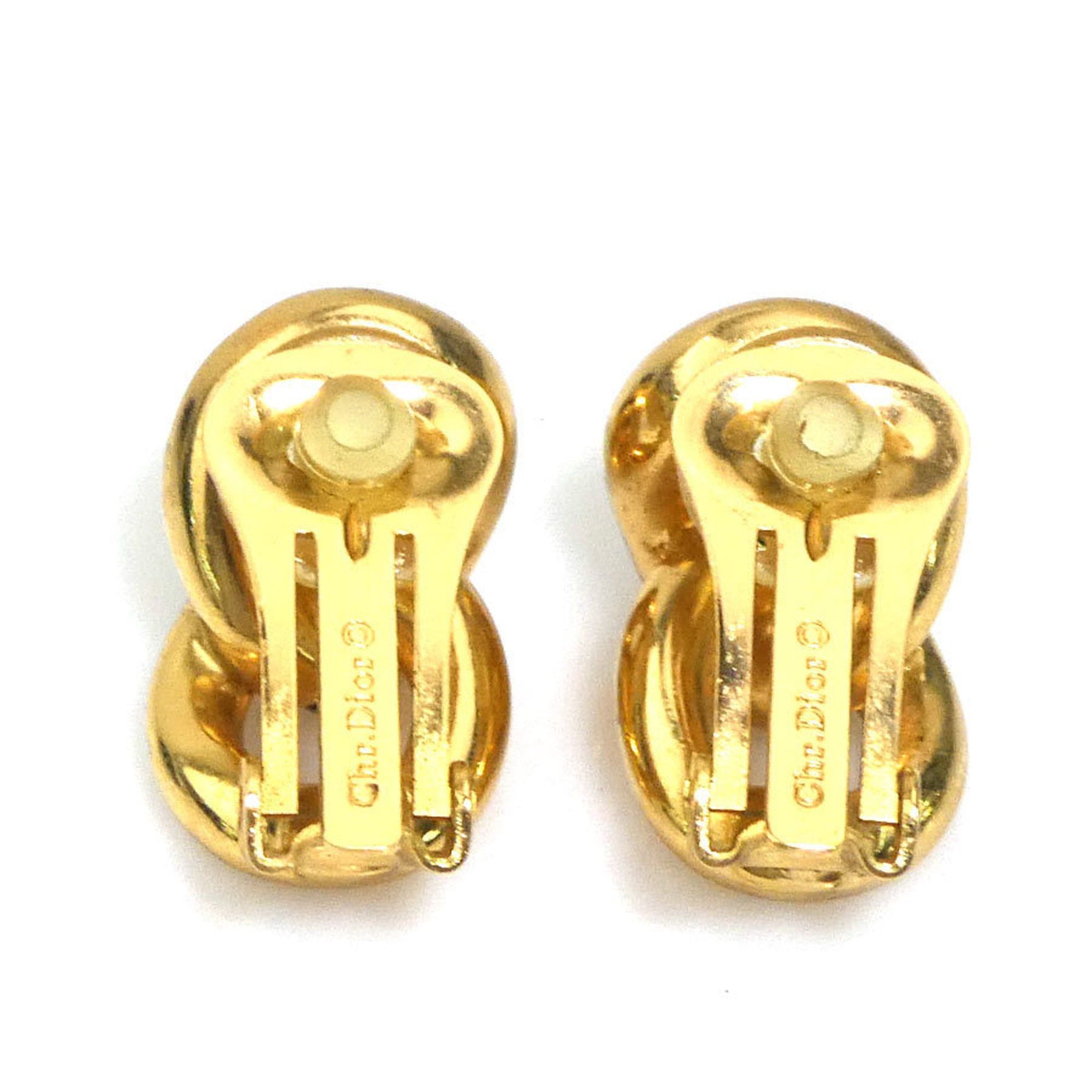 Dior Christian Dior Earrings, Metal, Gold, Women's, Free Shipping, h32057a Size ONE SIZE - 4 Thumbnail