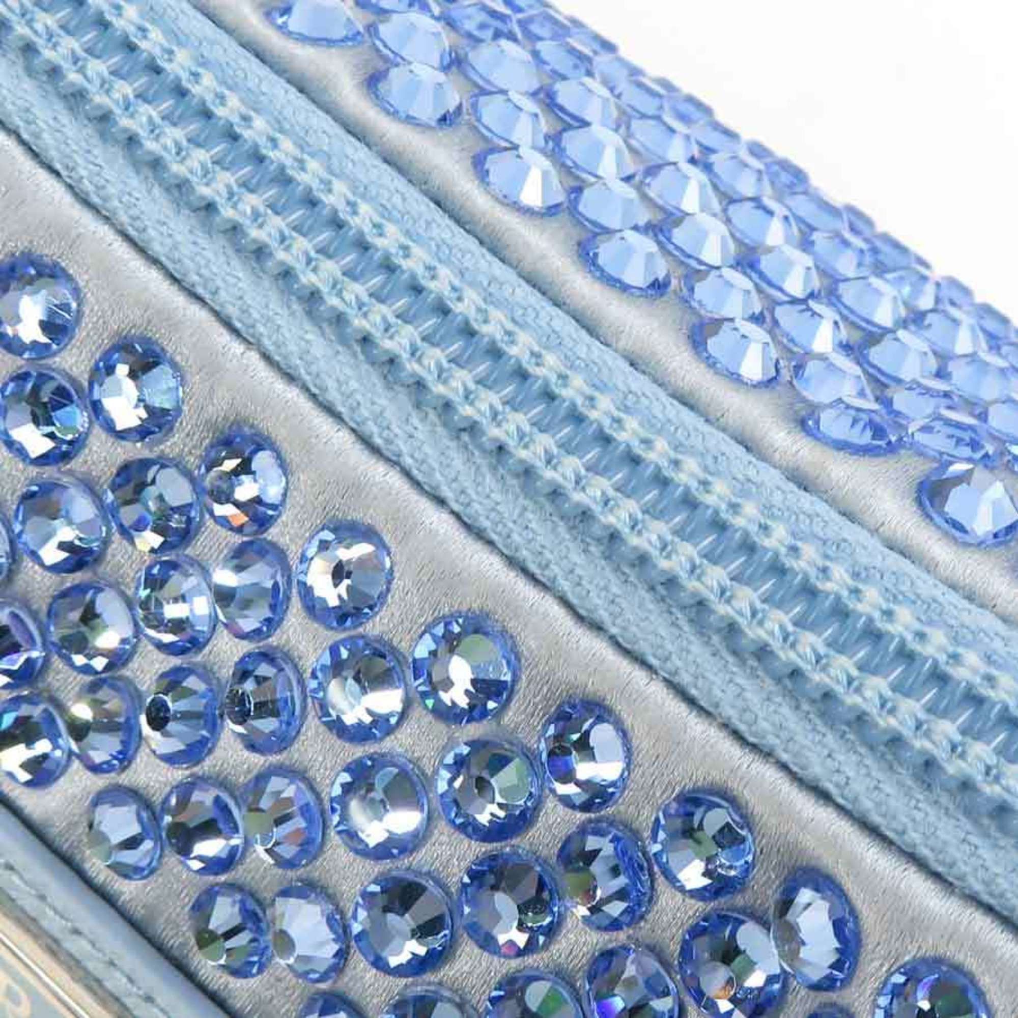 Prada Prada handbag, silk, crystal, viscose, blue, women's, 1BC515, free shipping, 90244k Size ONE SIZE - 9 Thumbnail