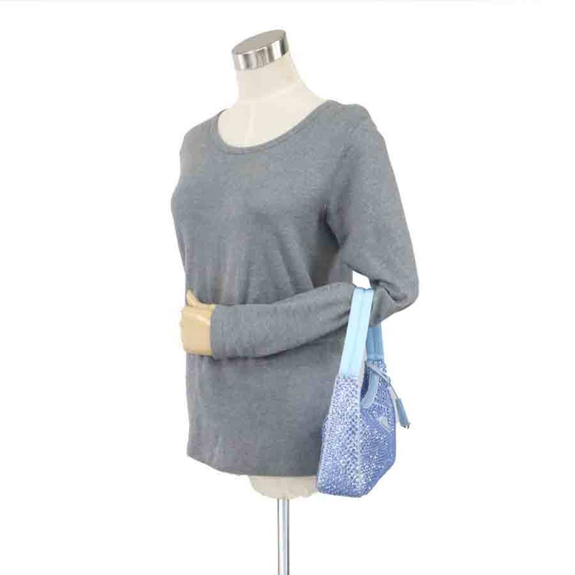 Prada Prada handbag, silk, crystal, viscose, blue, women's, 1BC515, free shipping, 90244k Size ONE SIZE - 16 Thumbnail