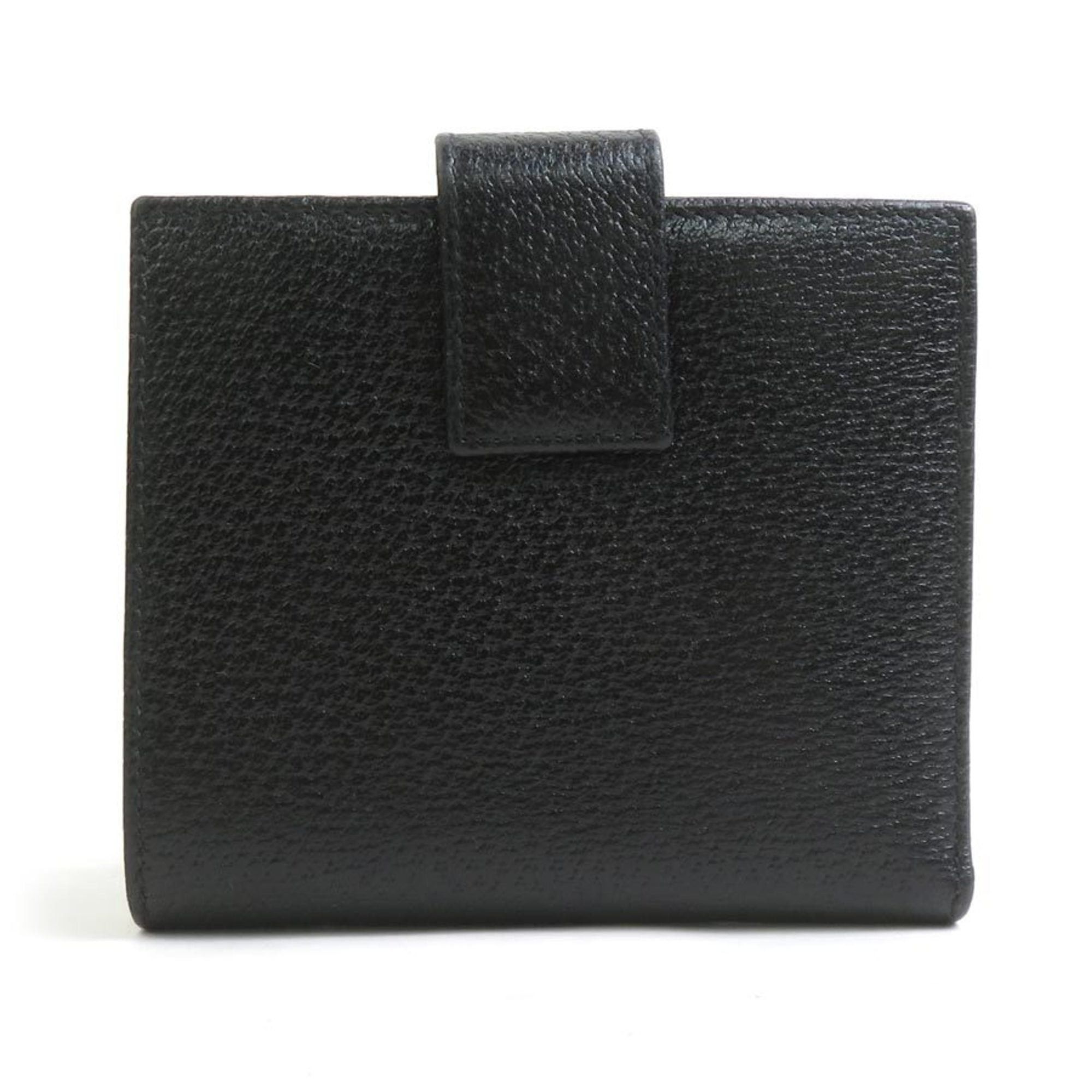 Gucci Gucci Bi-fold Wallet Leather Black Men's Women's 170369 Free Shipping h32047a Size ONE SIZE - 2 Thumbnail