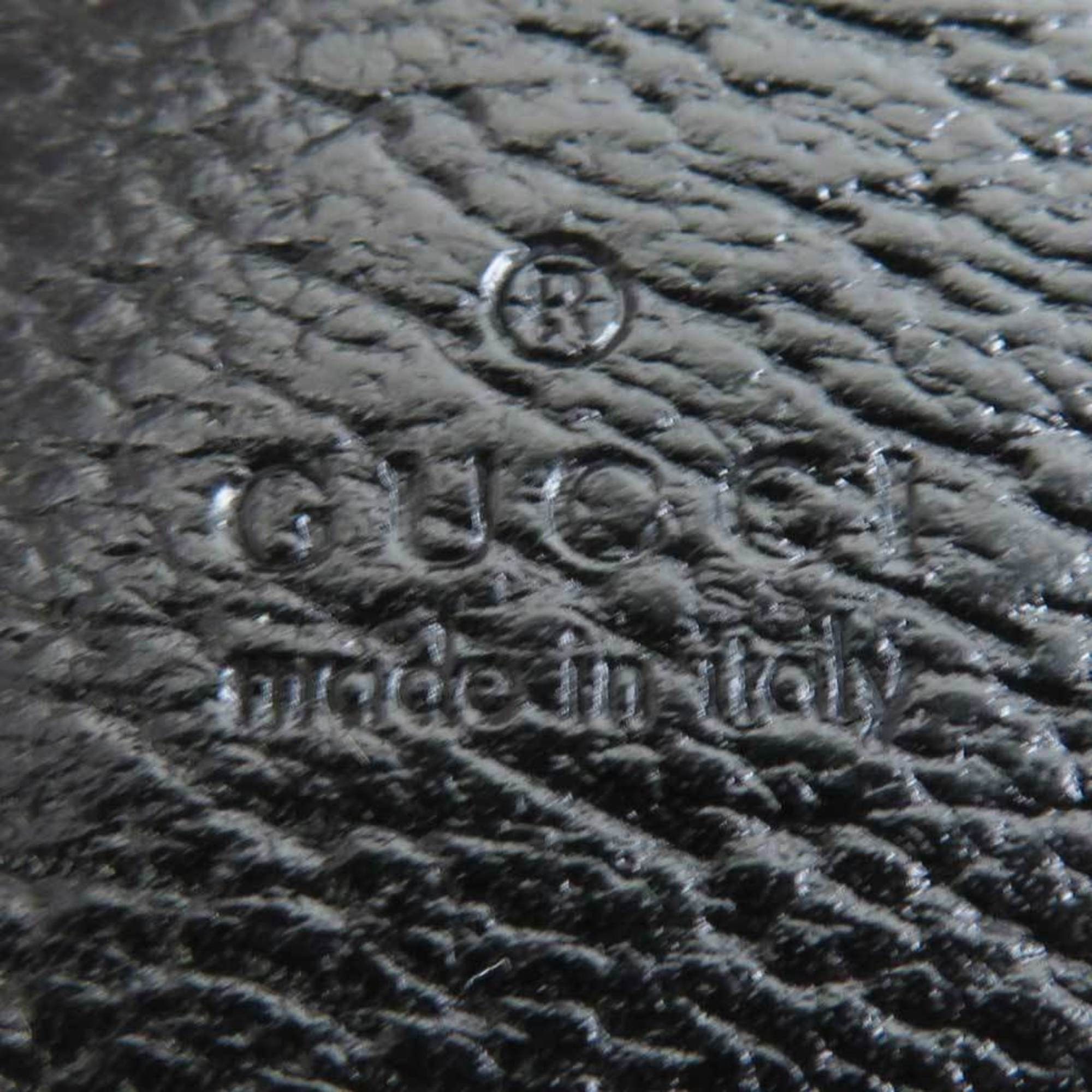 Gucci Gucci Bi-fold Wallet Leather Black Men's Women's 170369 Free Shipping h32047a Size ONE SIZE - 8 Thumbnail