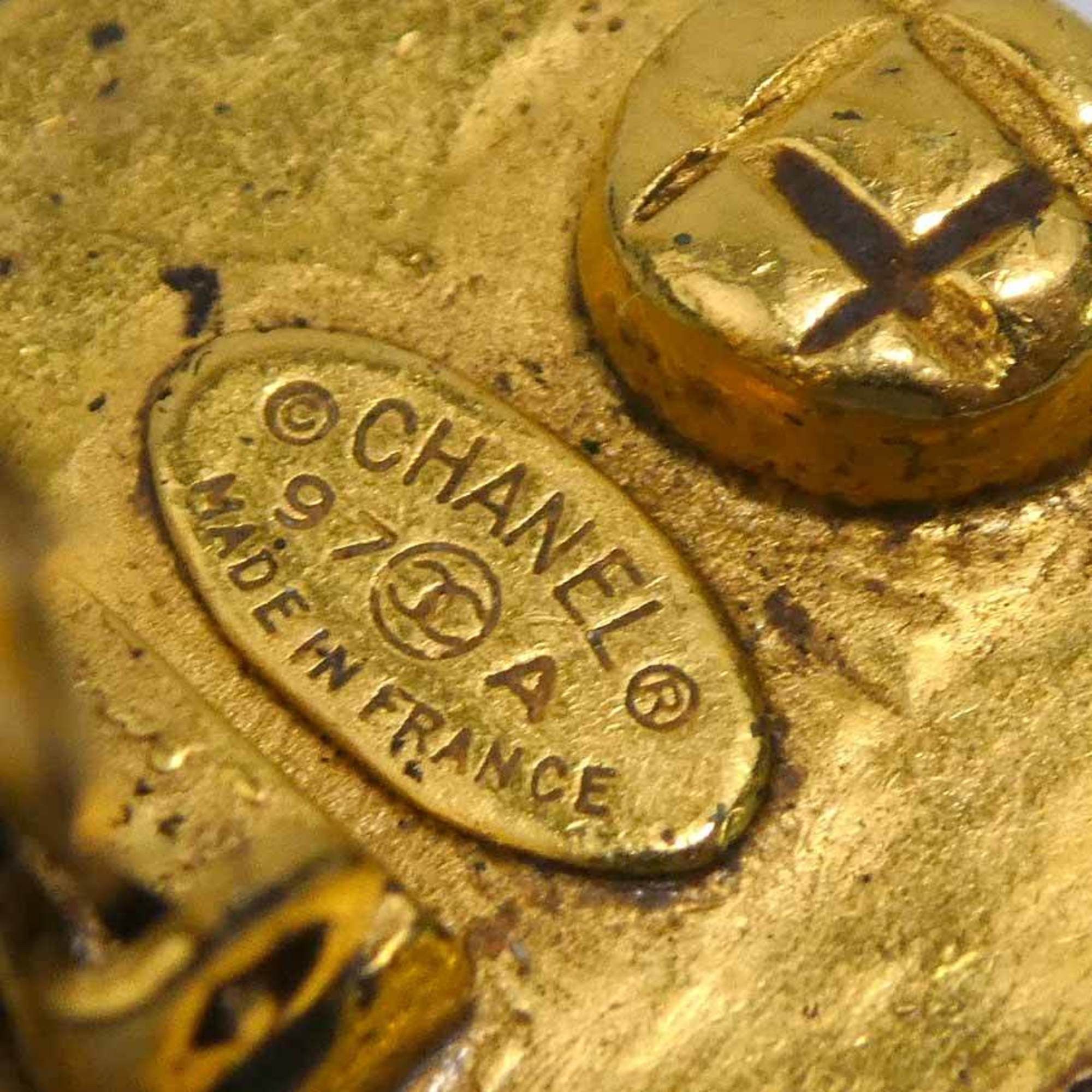 Chanel Chanel earrings, metal, gold, women's, free shipping, h32059a Size ONE SIZE - 9 Thumbnail