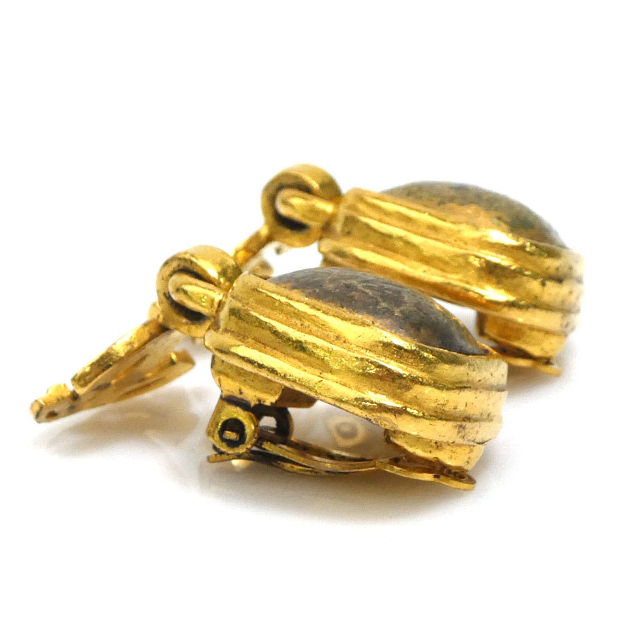 Chanel Chanel earrings, metal, gold, women's, free shipping, h32059a Size ONE SIZE - 4 Thumbnail