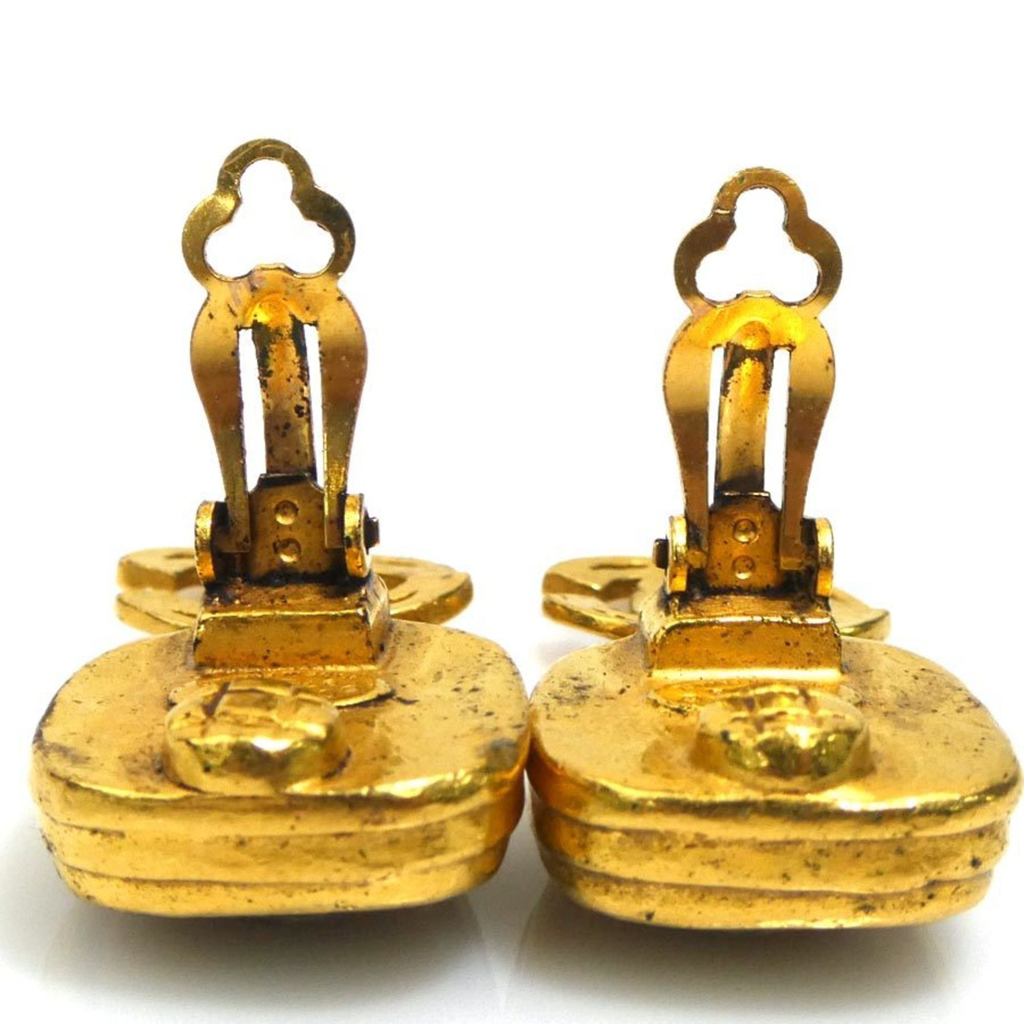 Chanel Chanel earrings, metal, gold, women's, free shipping, h32059a Size ONE SIZE - 7 Thumbnail