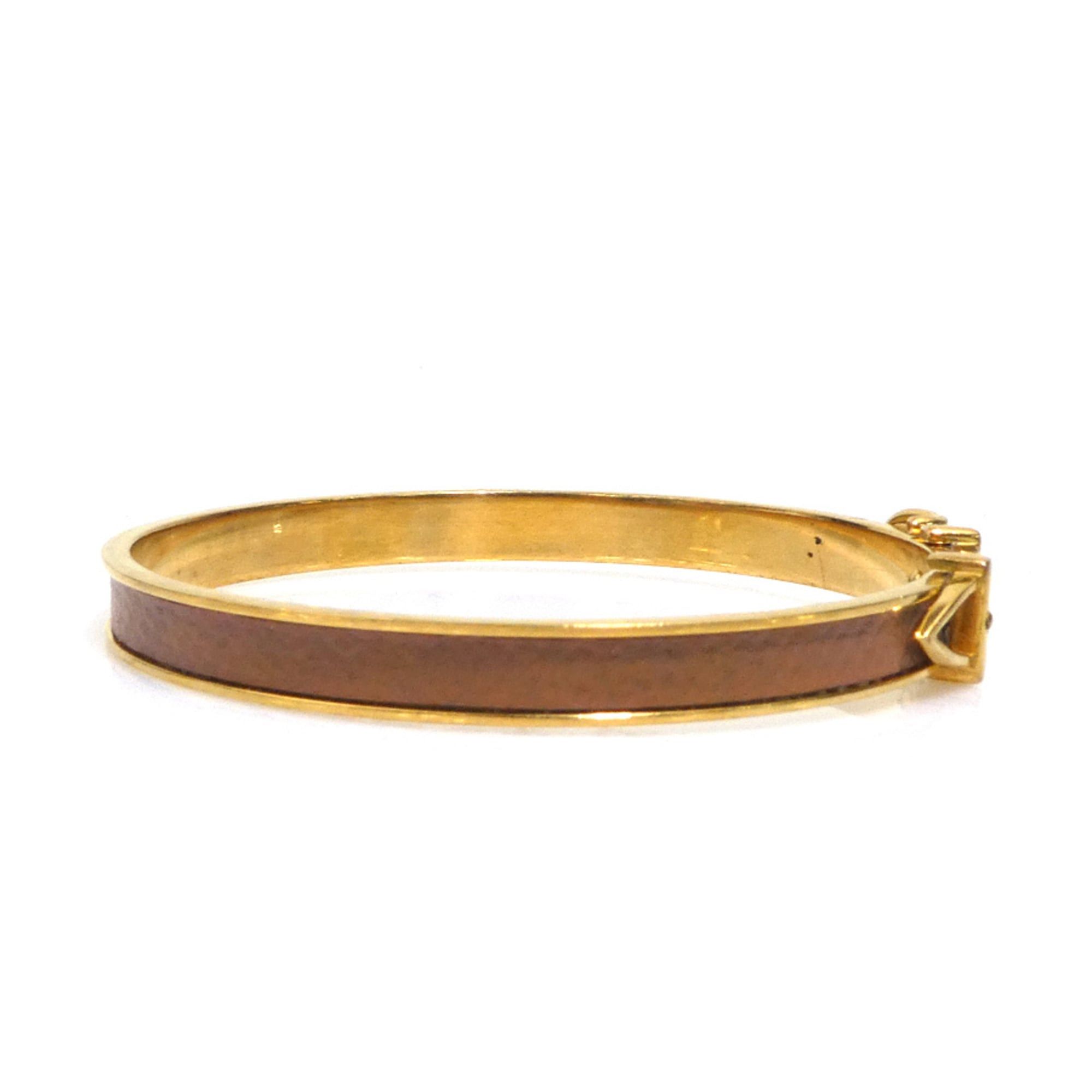 Hermes Hermes Bracelet Belt Motif Metal Brown x Gold Men's Women's Free Shipping h32060a Size ONE SIZE - 2 Thumbnail