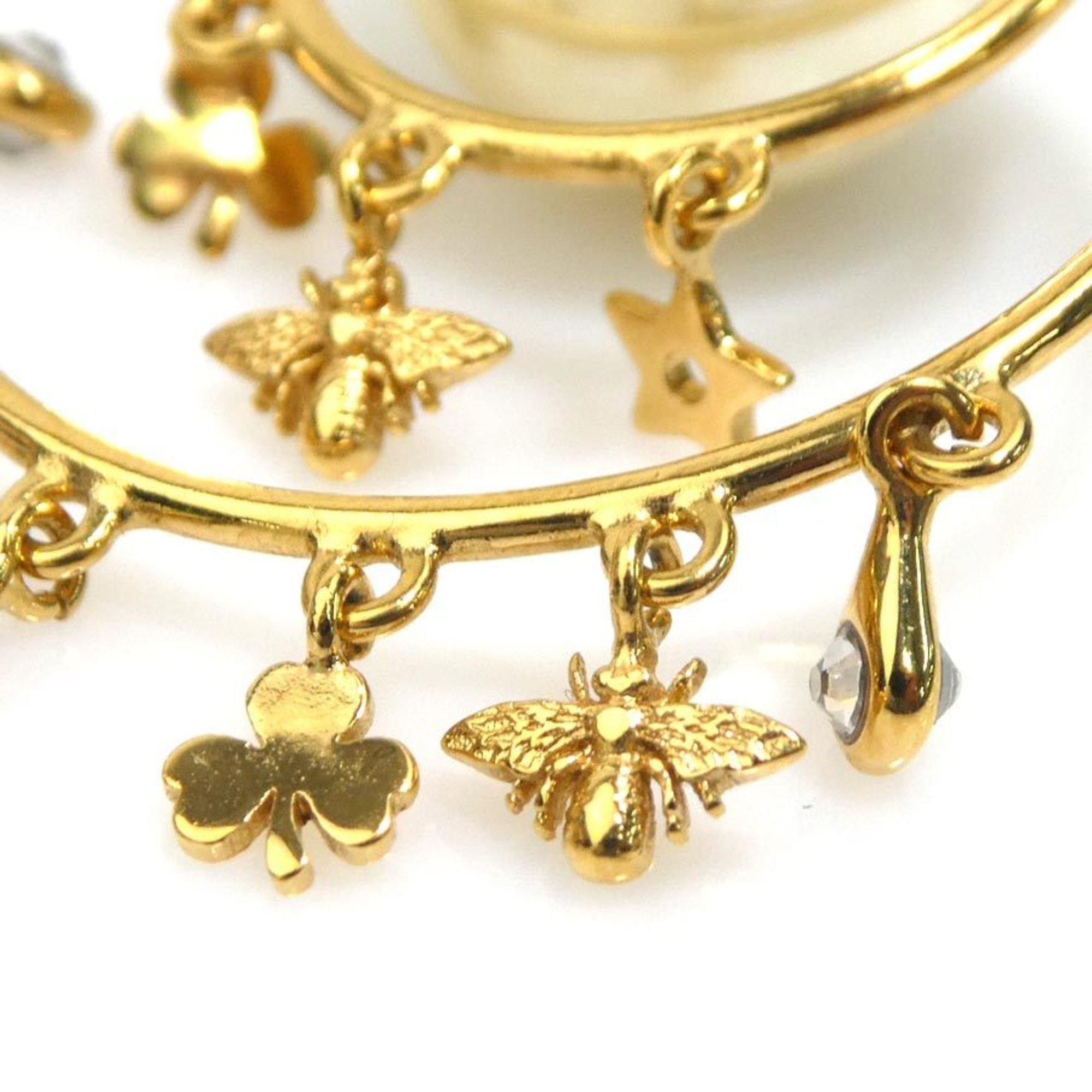 Dior Christian Dior Tribal Earrings, Metal, Gold, Women's, Free Shipping, h32054k Size ONE SIZE - 5 Thumbnail