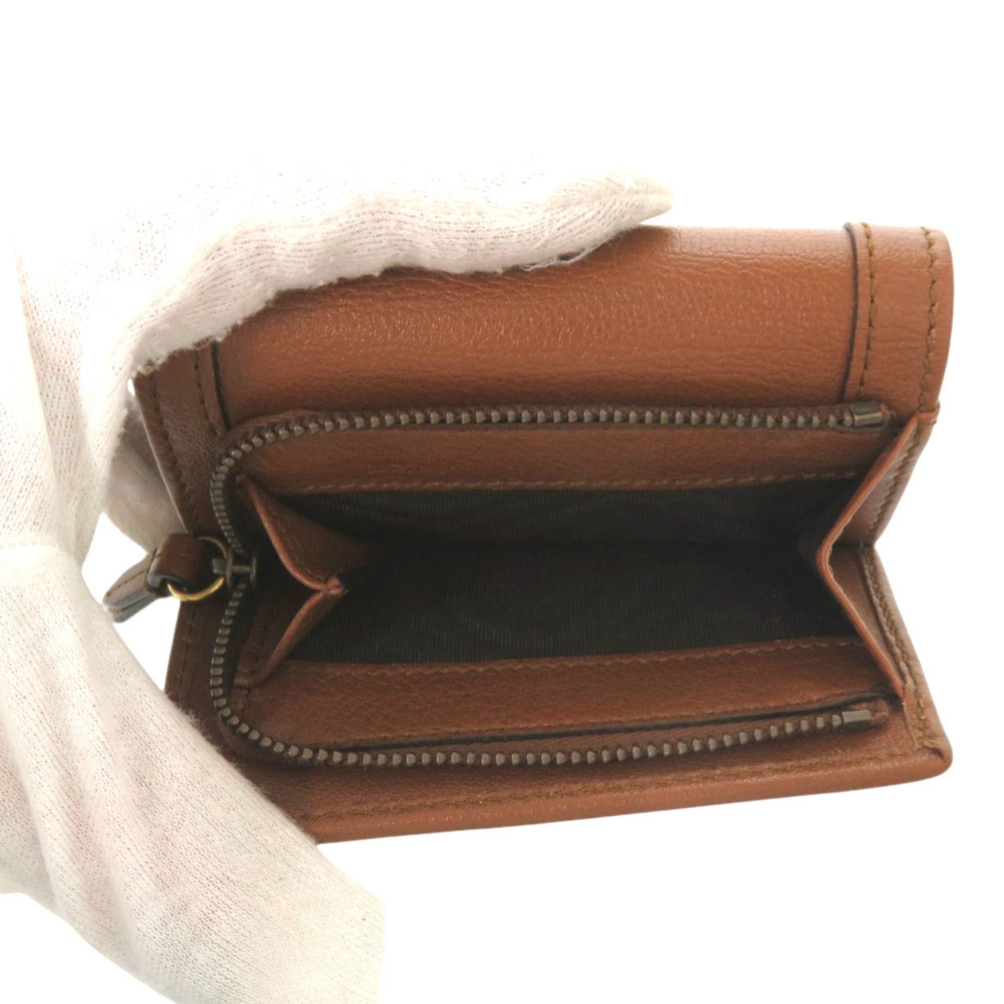 Gucci Like New Gucci Diana Bamboo Compact Wallet GG Marmont 658633 2149 Gold Hardware Leather Brown Tri-fold 1739GUCCI Size ONE SIZE - 5 Thumbnail