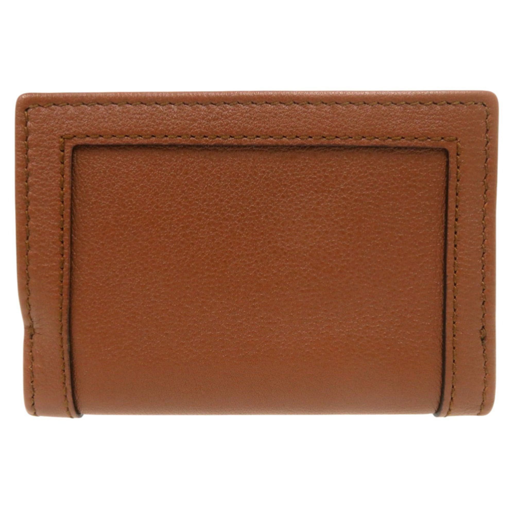 Gucci Like New Gucci Diana Bamboo Compact Wallet GG Marmont 658633 2149 Gold Hardware Leather Brown Tri-fold 1739GUCCI Size ONE SIZE - 3 Thumbnail