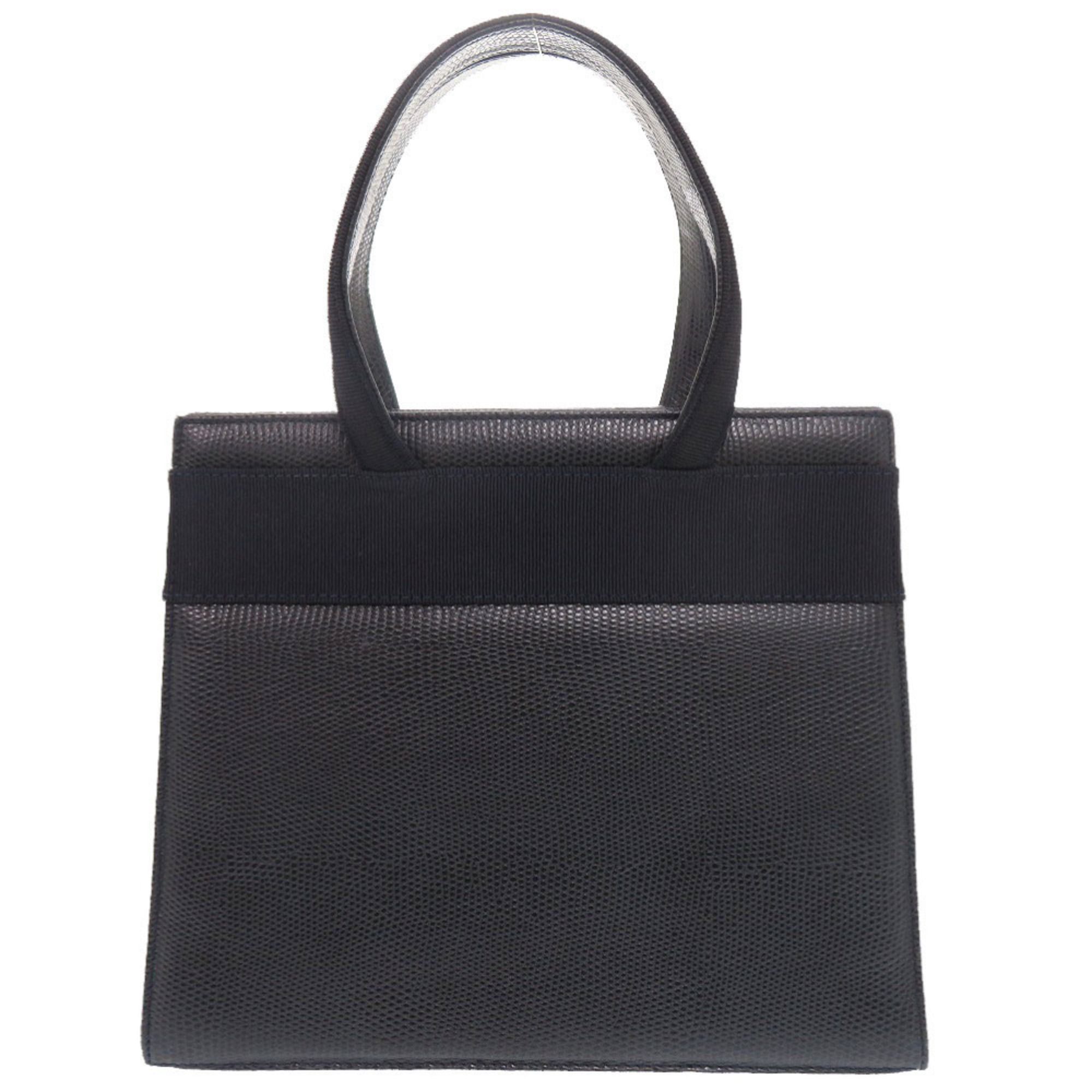 Salvatore Ferragamo Excellent condition Salvatore Ferragamo Vara ribbon embossed leather navy 2-way handbag/shoulder bag 0573Salvatore Size ONE SIZE - 2 Thumbnail
