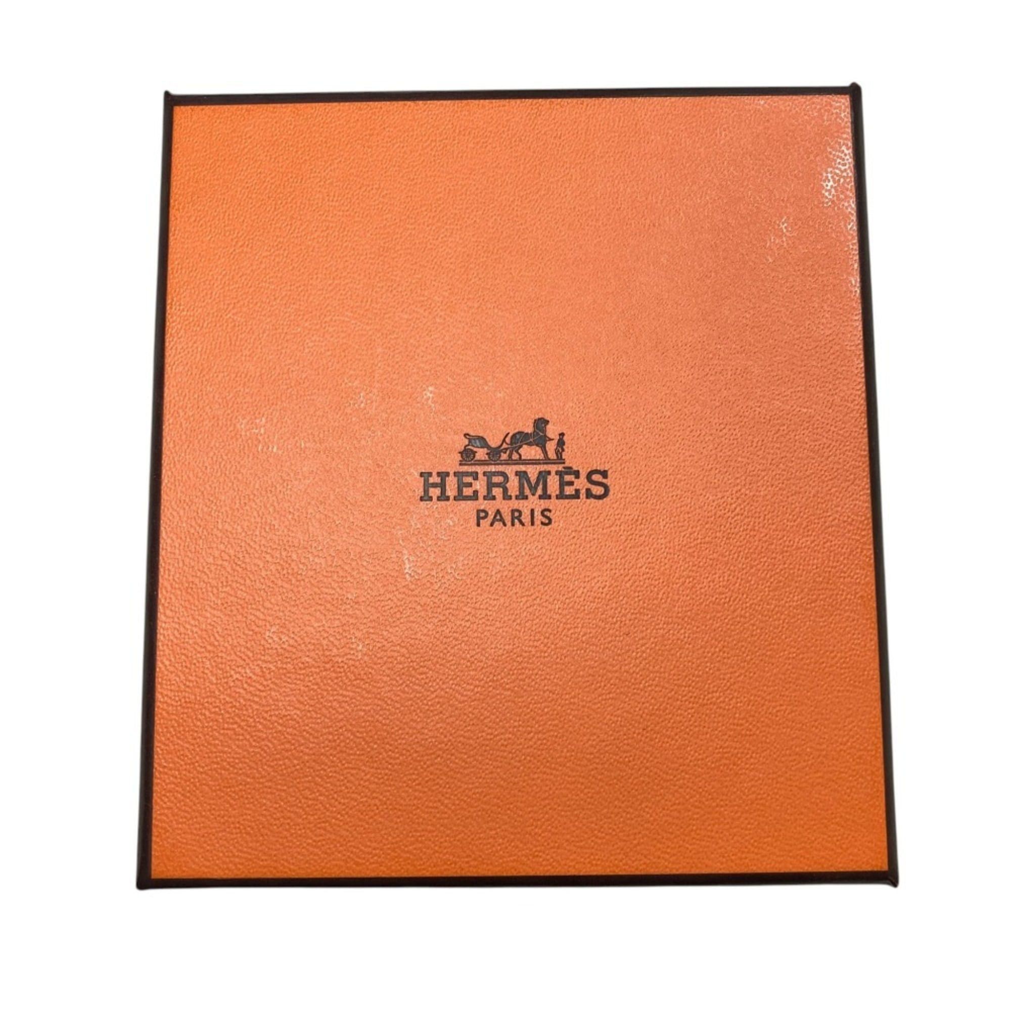 Hermes Hermes As de Coeur Heart Motif GP Leather Bracelet T2 Navy Gold Color Women's Size ONE SIZE - 14 Thumbnail