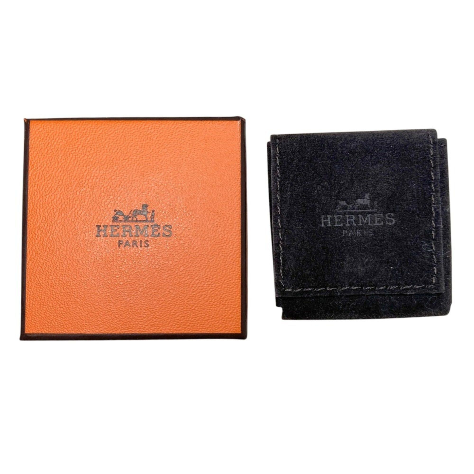 Hermes Hermes As de Coeur PM Heart Motif GP x Leather Pendant Top Red Gold Color Women's Size ONE SIZE - 6 Thumbnail