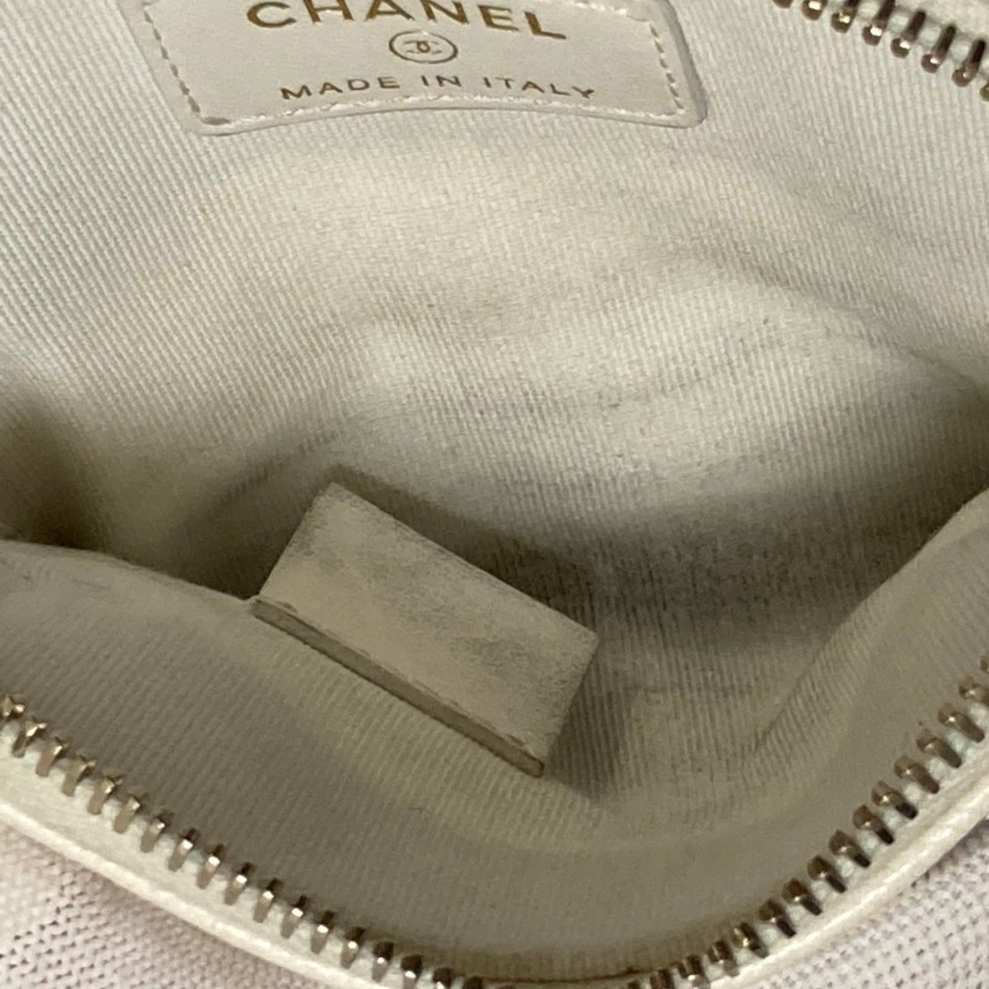 Chanel CHANEL Matelassé Caviar Skin Classic Zip Coin Purse AP2061 White Women's Size ONE SIZE - 7 Thumbnail