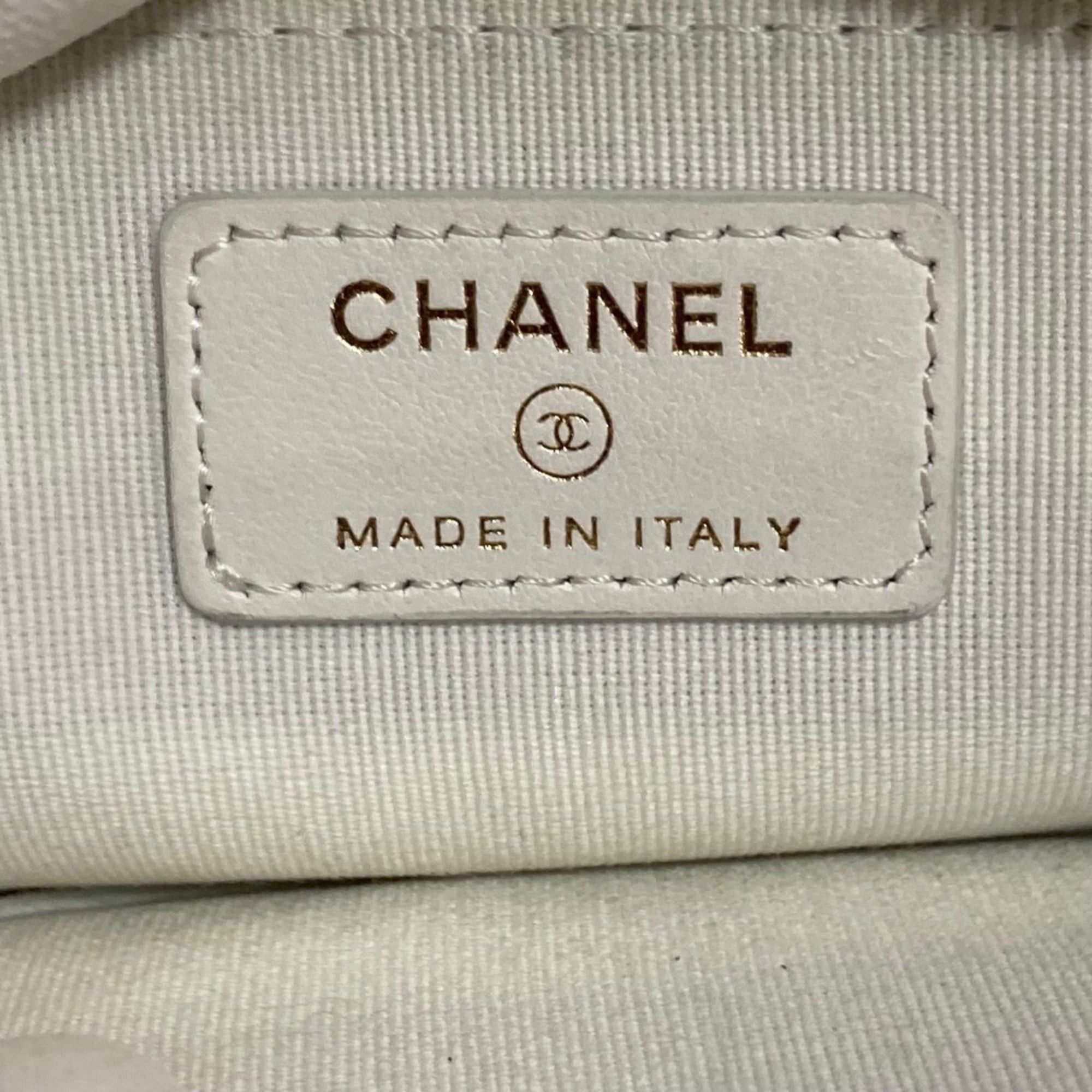 Chanel CHANEL Matelassé Caviar Skin Classic Zip Coin Purse AP2061 White Women's Size ONE SIZE - 9 Thumbnail