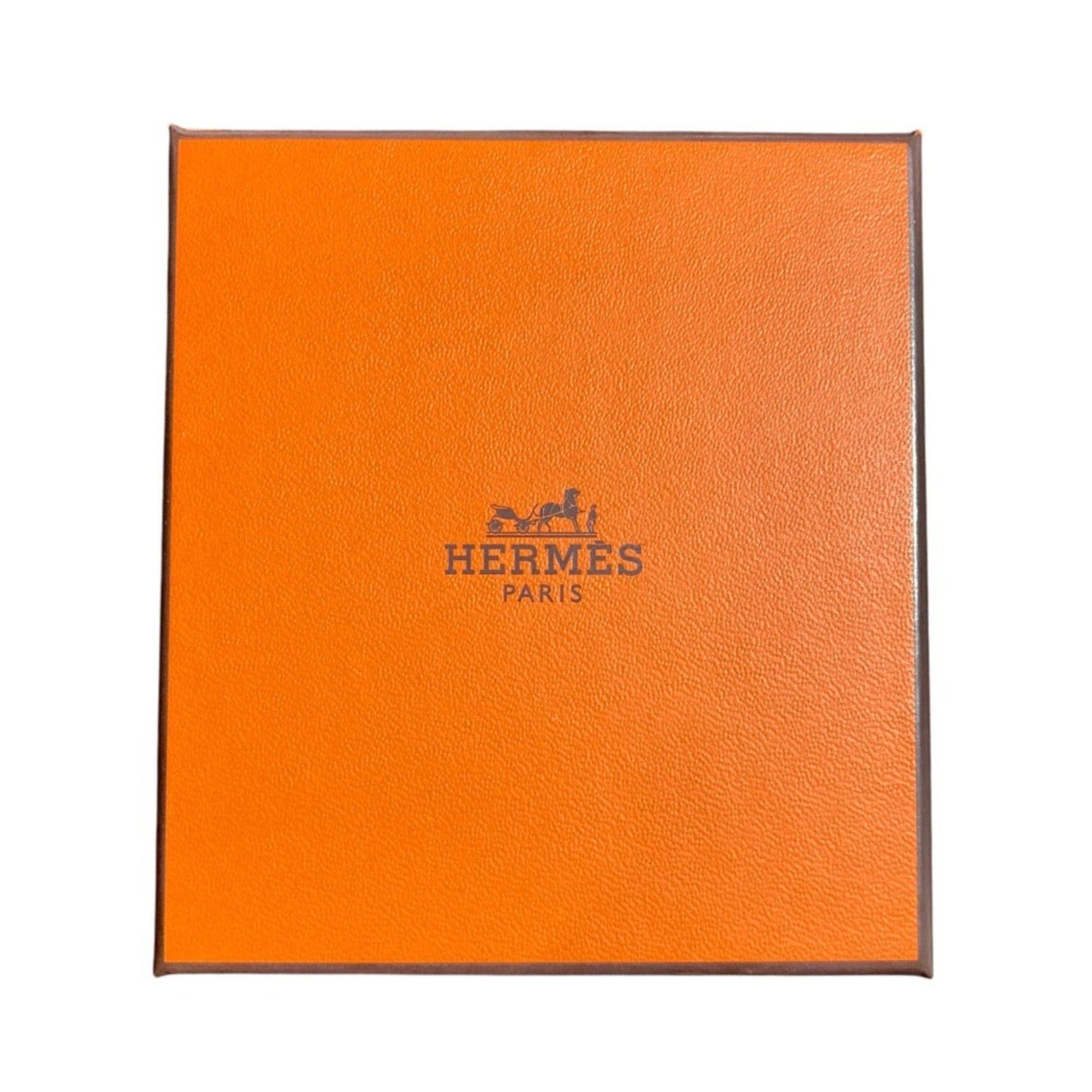 Hermes Hermes As de Coeur PM Heart Motif GP x Leather Pendant Top Black Silver Color Women's Size ONE SIZE - 6 Thumbnail