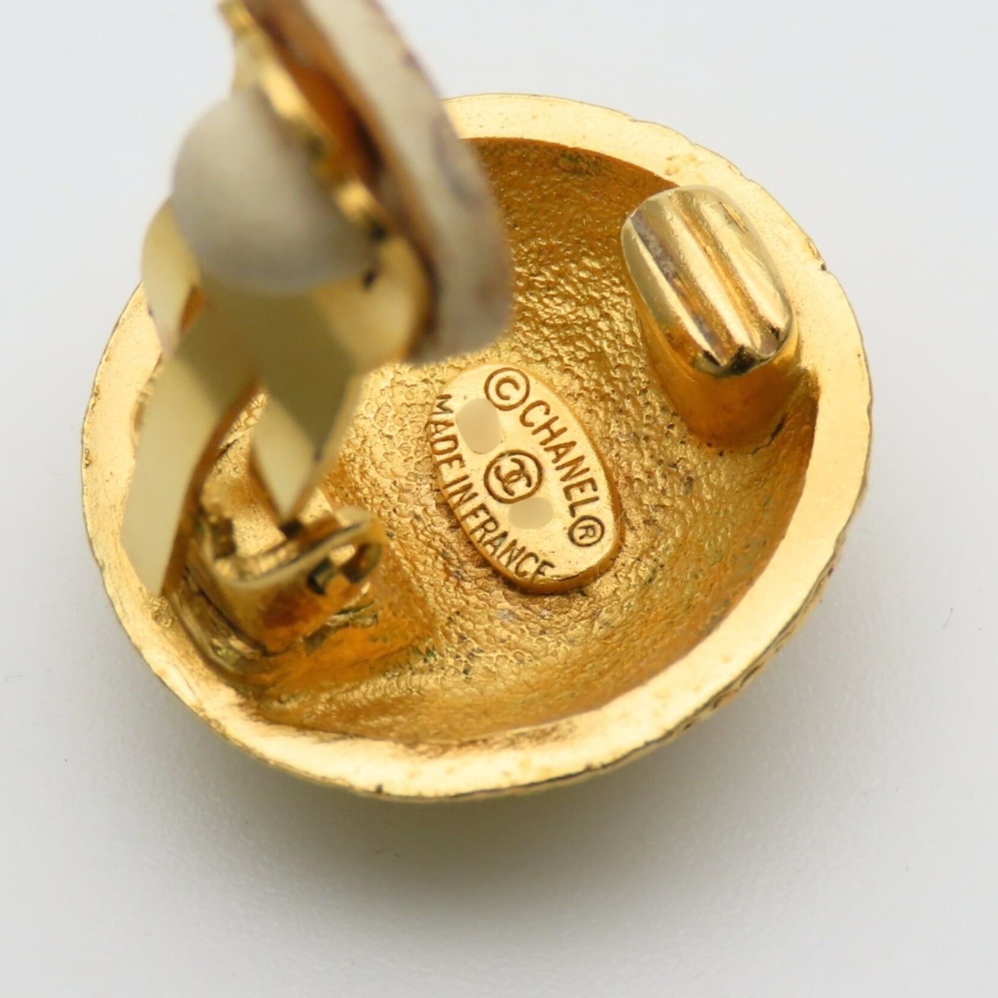 Chanel Chanel earrings, Coco Mark design, metal, gold plated, women's. Size ONE SIZE - 8 Thumbnail