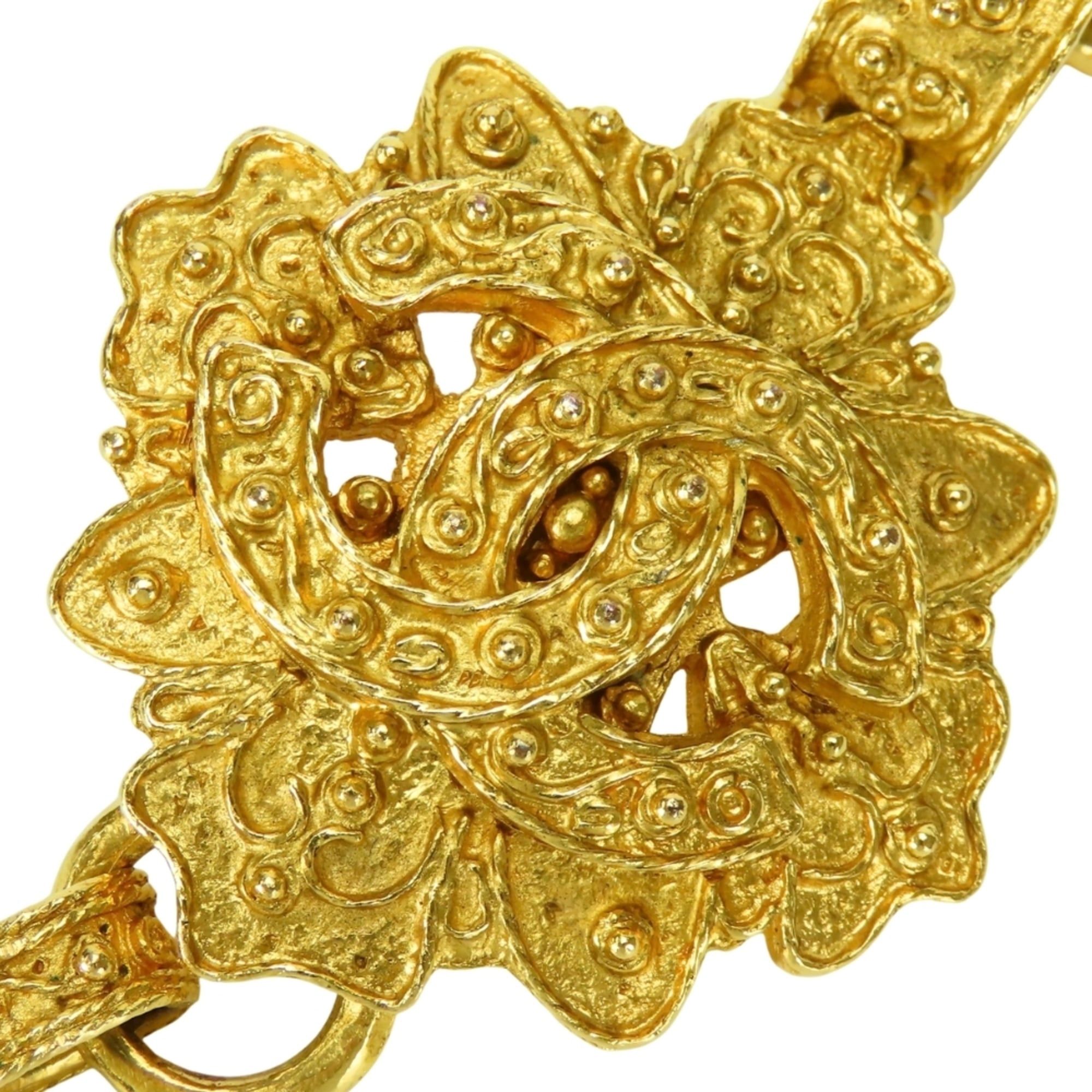 Chanel Chanel Necklace, Coco Mark, Fringe, Metal, Gold Plated, Long, Women's CHANEL Size ONE SIZE - 6 Thumbnail