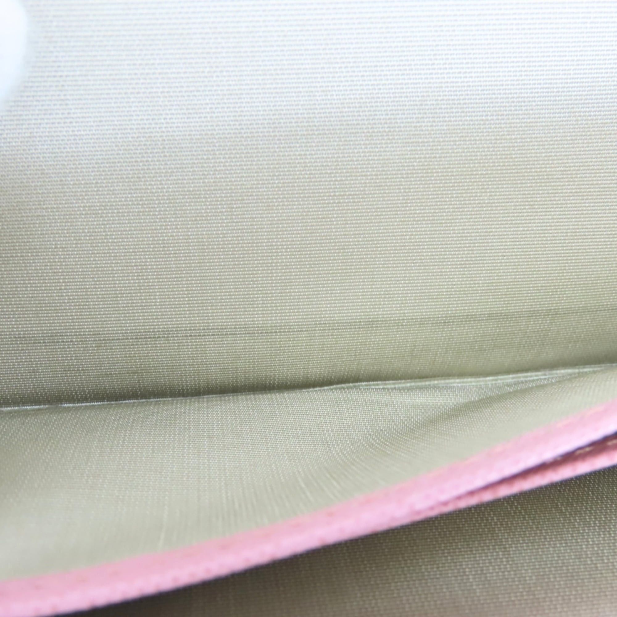 Burberry Burberry long wallet, leather, pink, clasp closure, check pattern, women's. Size ONE SIZE - 21 Thumbnail