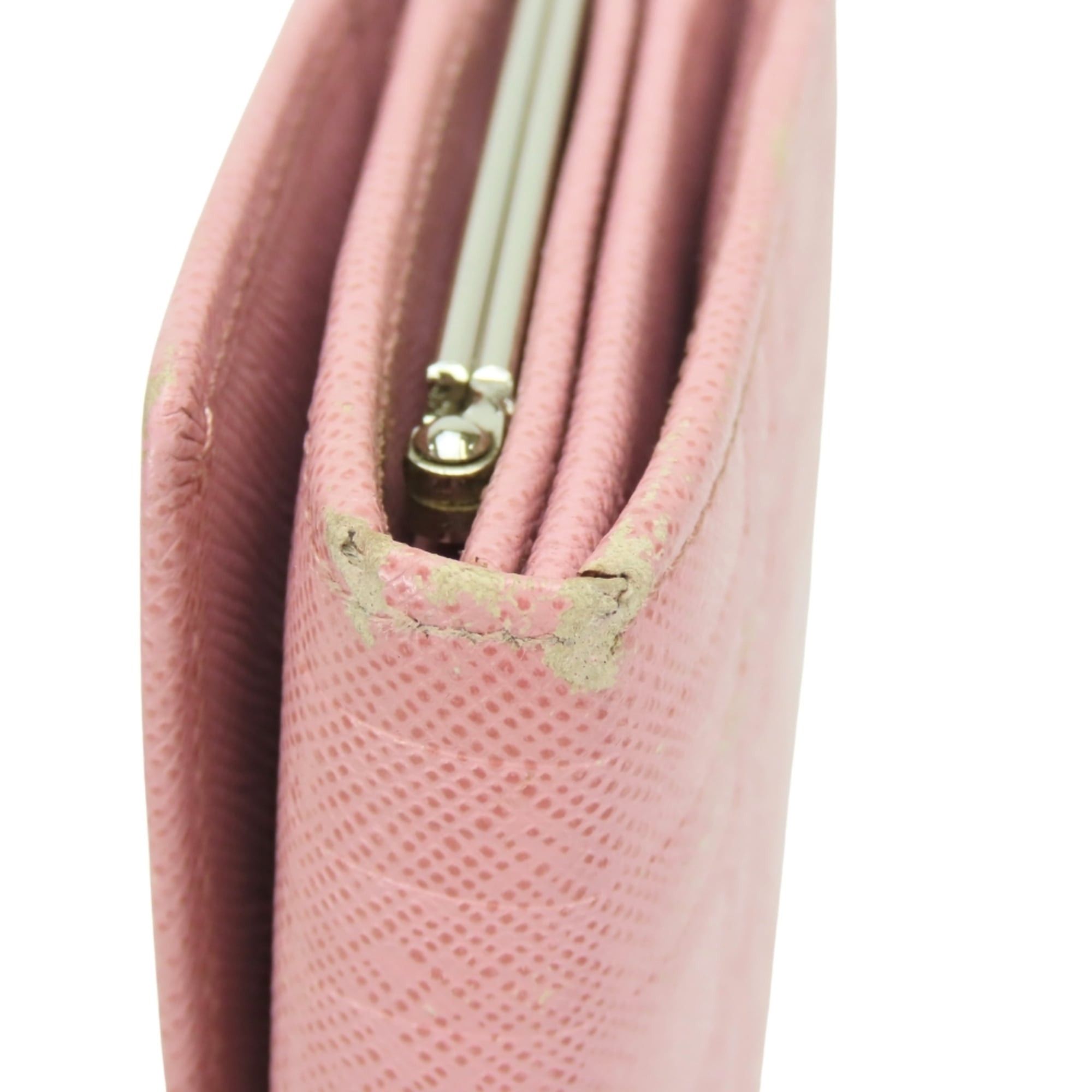 Burberry Burberry long wallet, leather, pink, clasp closure, check pattern, women's. Size ONE SIZE - 9 Thumbnail