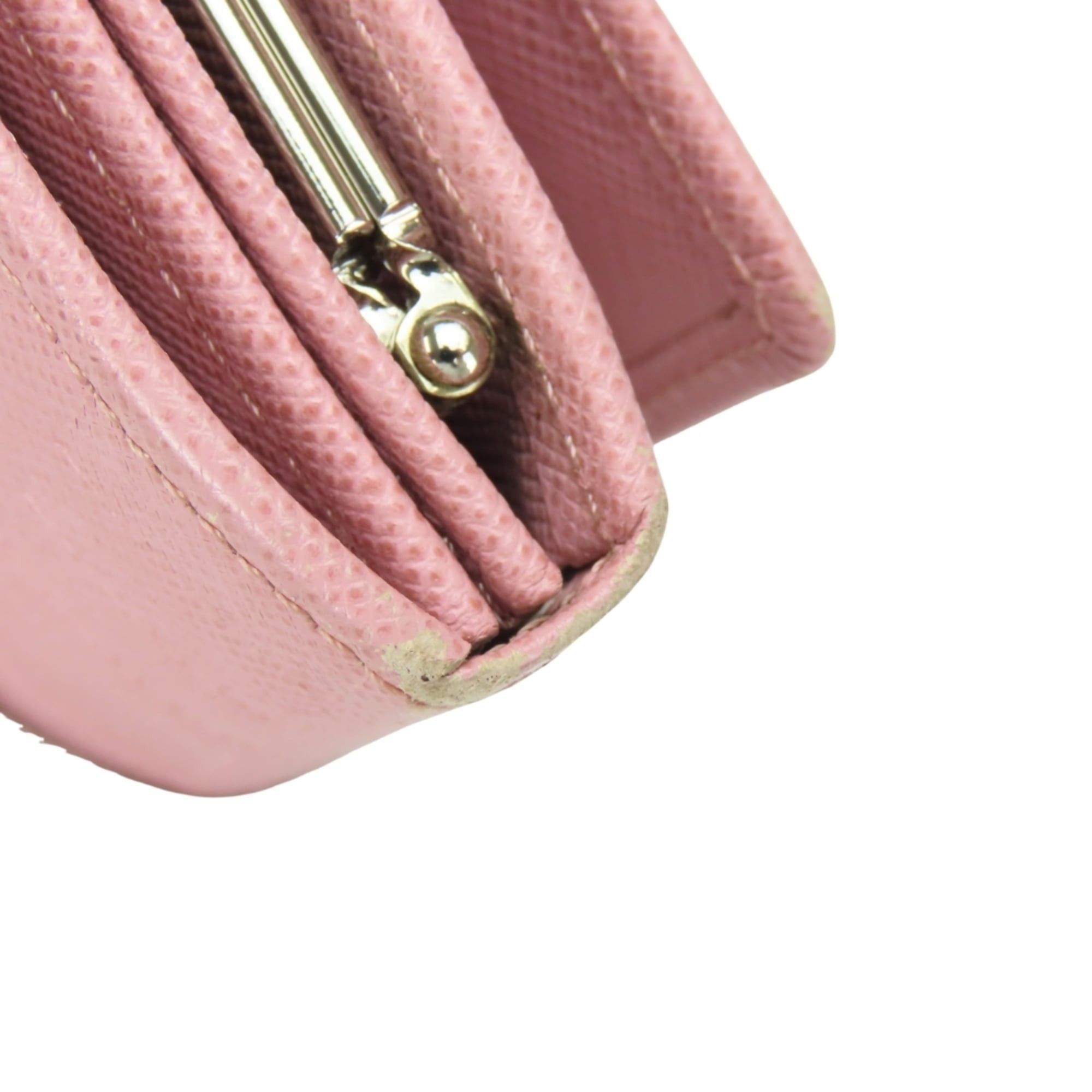 Burberry Burberry long wallet, leather, pink, clasp closure, check pattern, women's. Size ONE SIZE - 7 Thumbnail