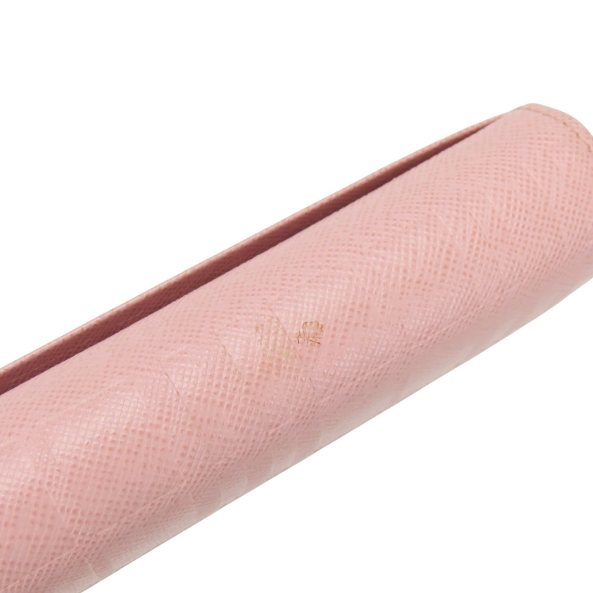 Burberry Burberry long wallet, leather, pink, clasp closure, check pattern, women's. Size ONE SIZE - 13 Thumbnail